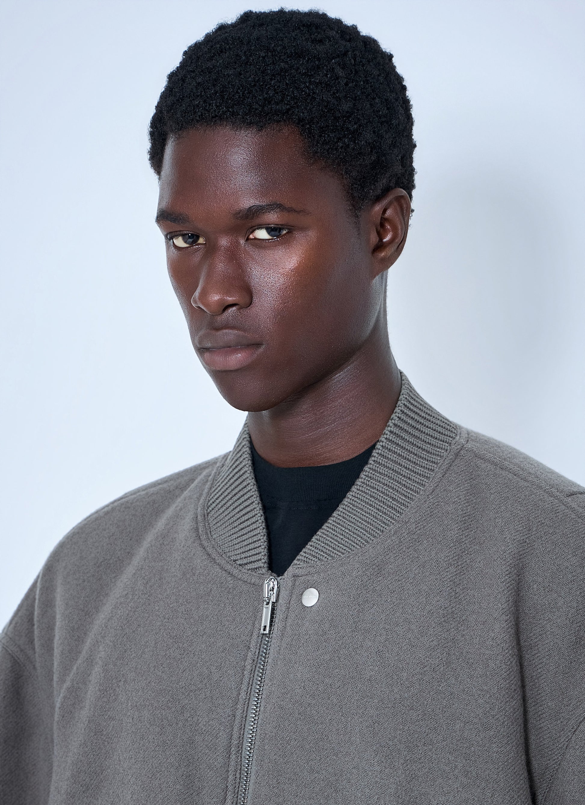Rick Owens Men Zip-Up Bomber Jacket RICK OWENS