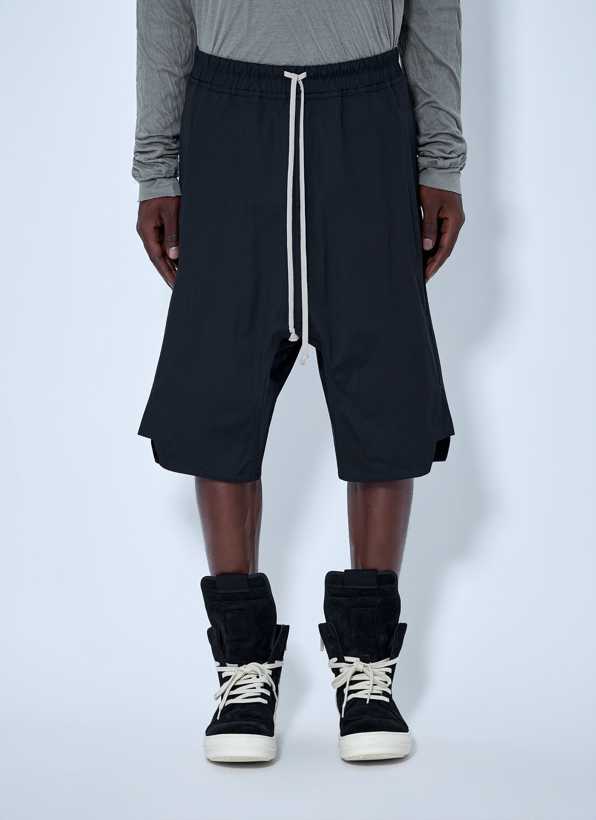 Rick Owens Men Basket Swingers Heavy Poplin Shorts RICK OWENS