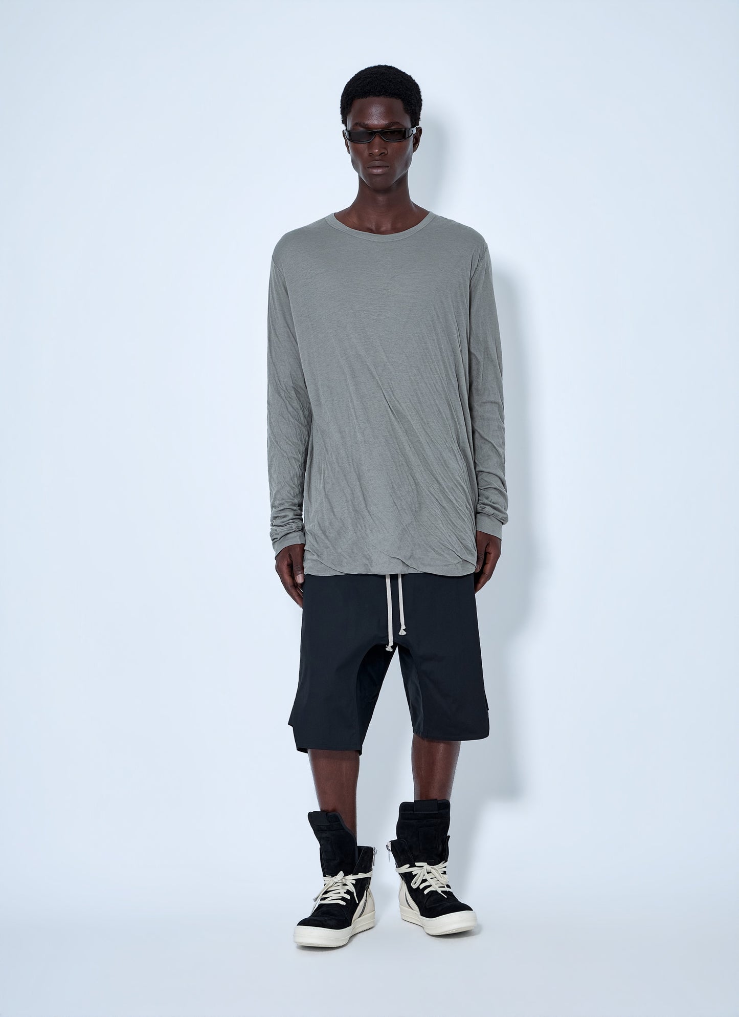 Rick Owens Men Basket Swingers Heavy Poplin Shorts RICK OWENS