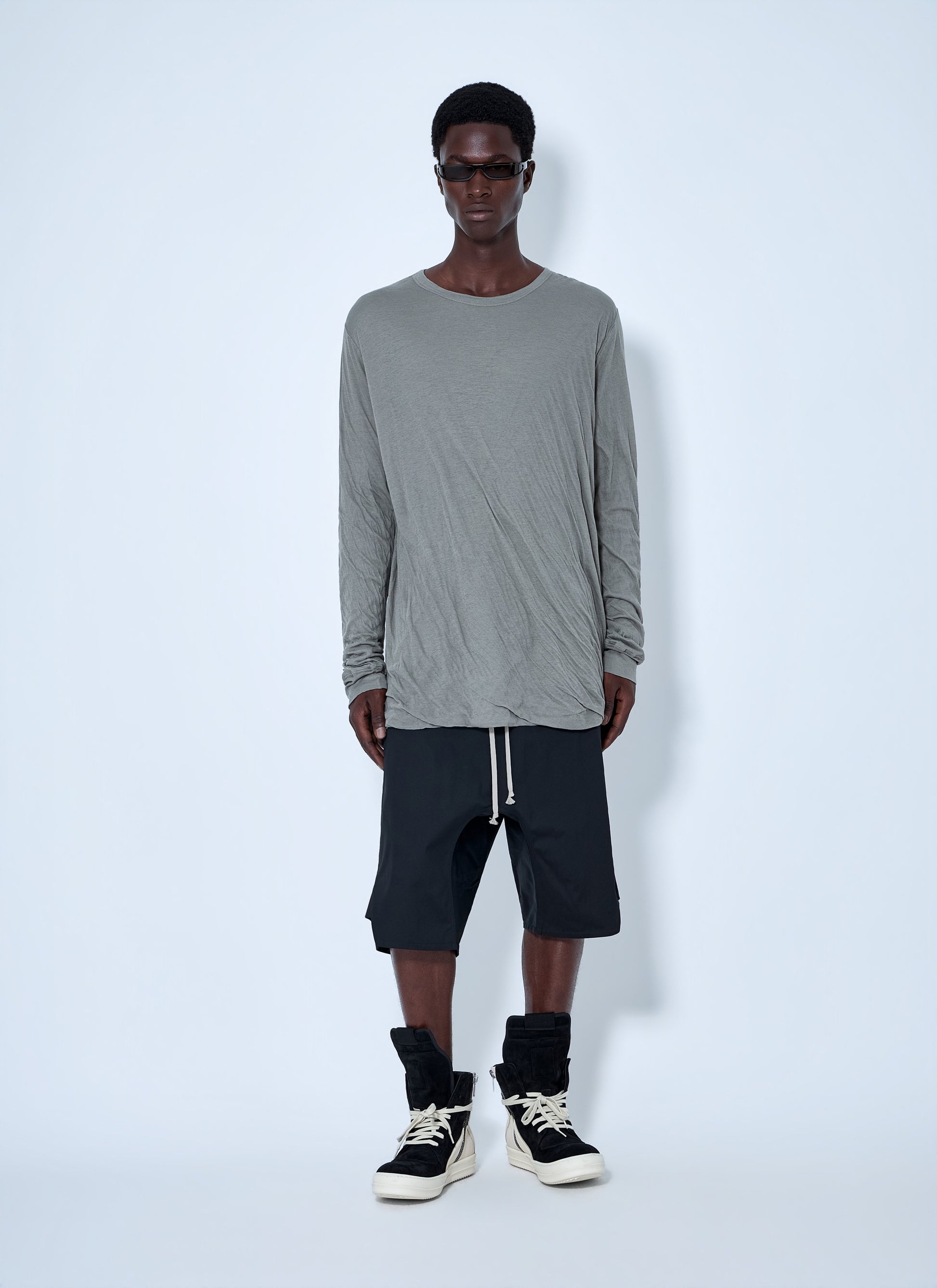 Rick Owens Men Basket Swingers Heavy Poplin Shorts RICK OWENS