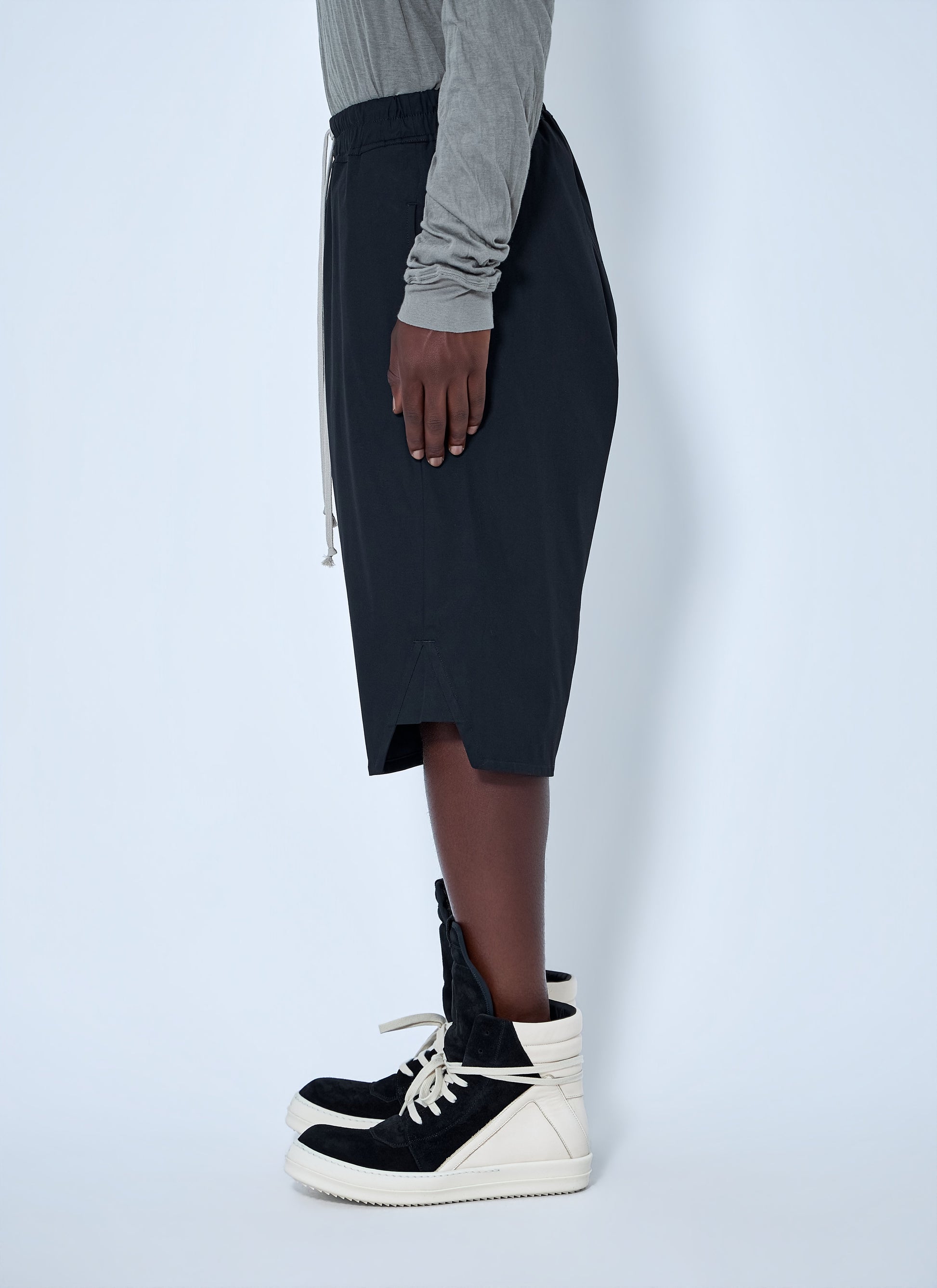 Rick Owens Men Basket Swingers Heavy Poplin Shorts RICK OWENS