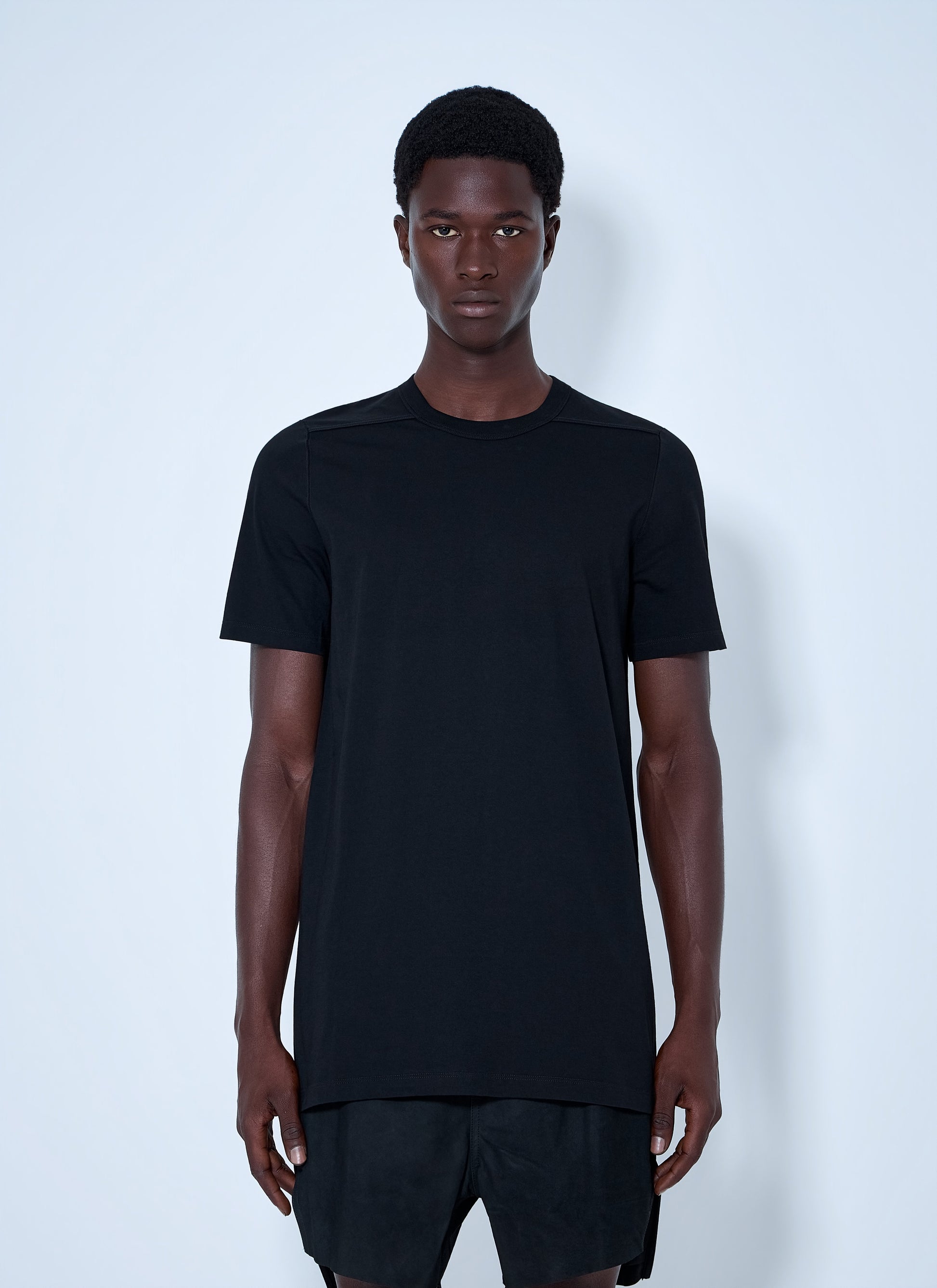 Rick Owens Men Crewneck Cotton T-Shirt RICK OWENS
