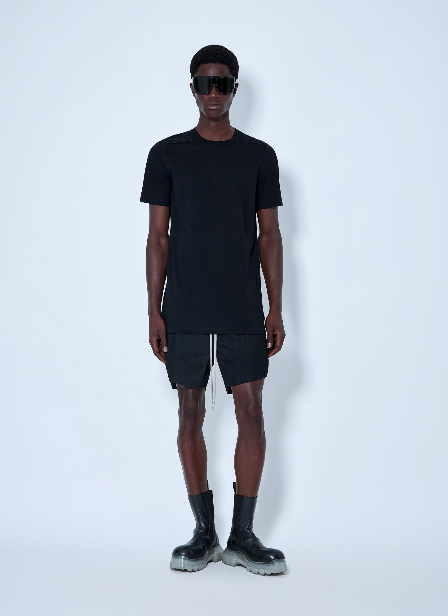 Rick Owens Men Crewneck Cotton T-Shirt RICK OWENS