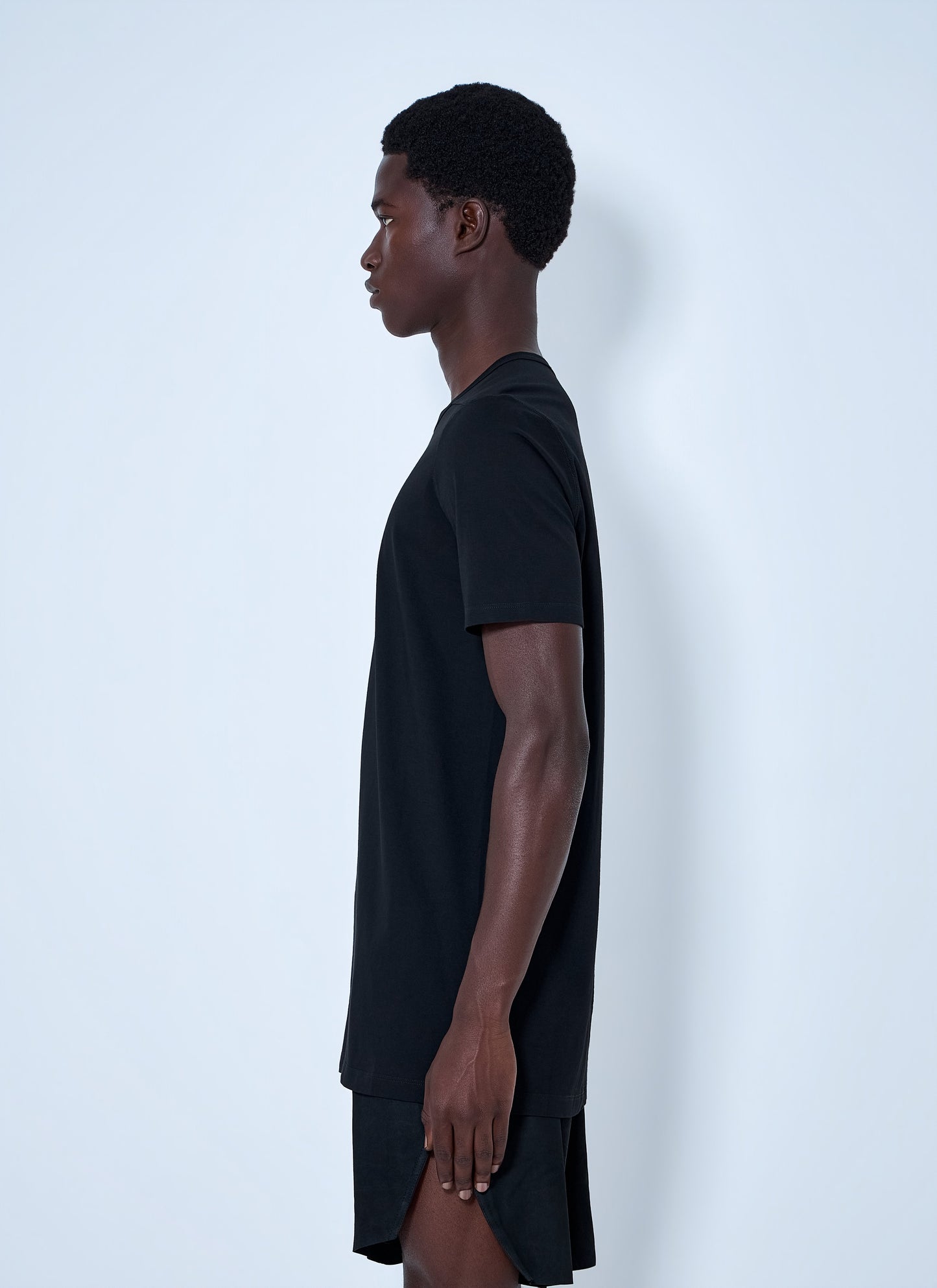 Rick Owens Men Crewneck Cotton T-Shirt RICK OWENS