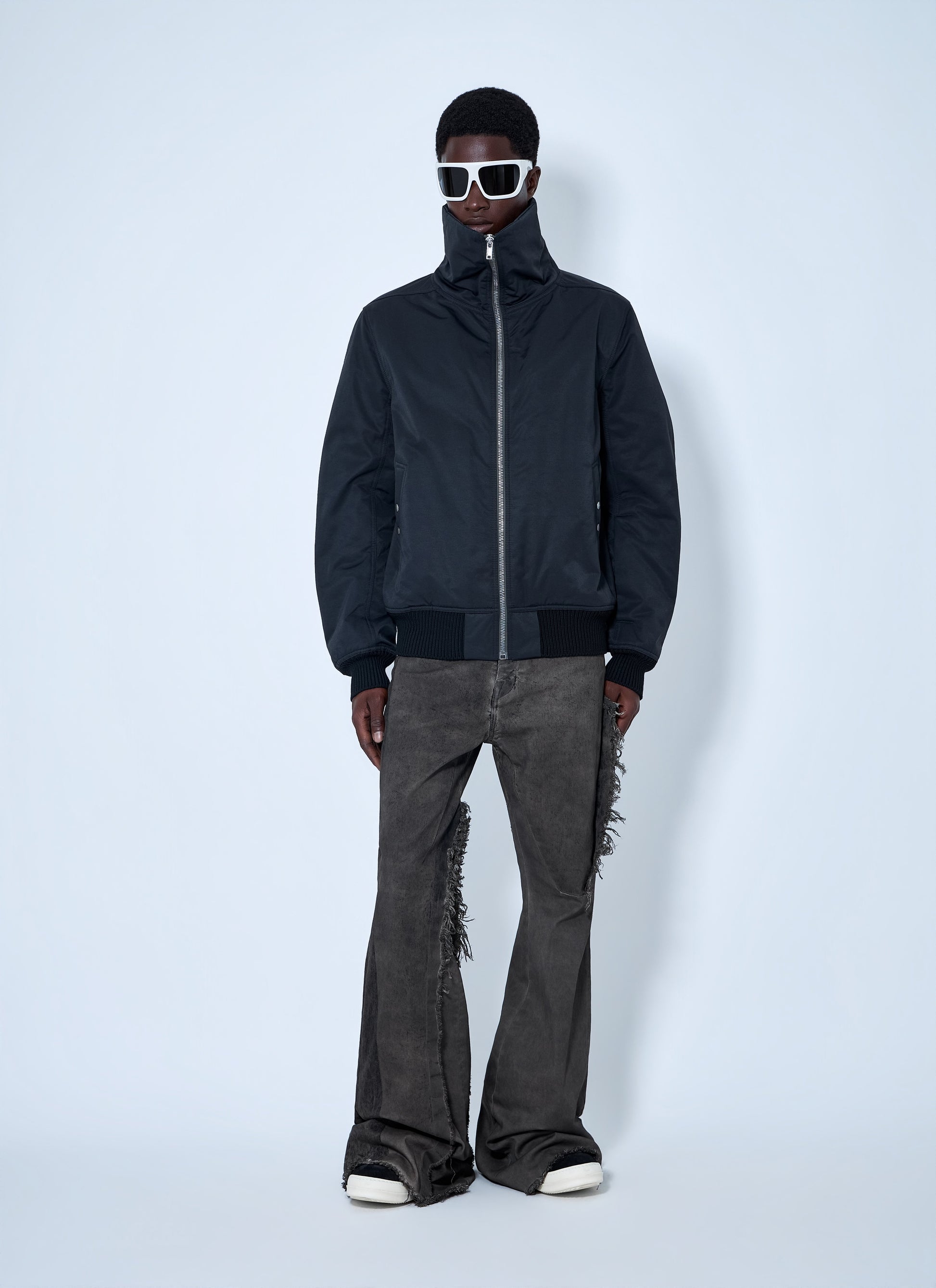 Rick Owens Men Tower Dracuflight Bomber Jacket RICK OWENS