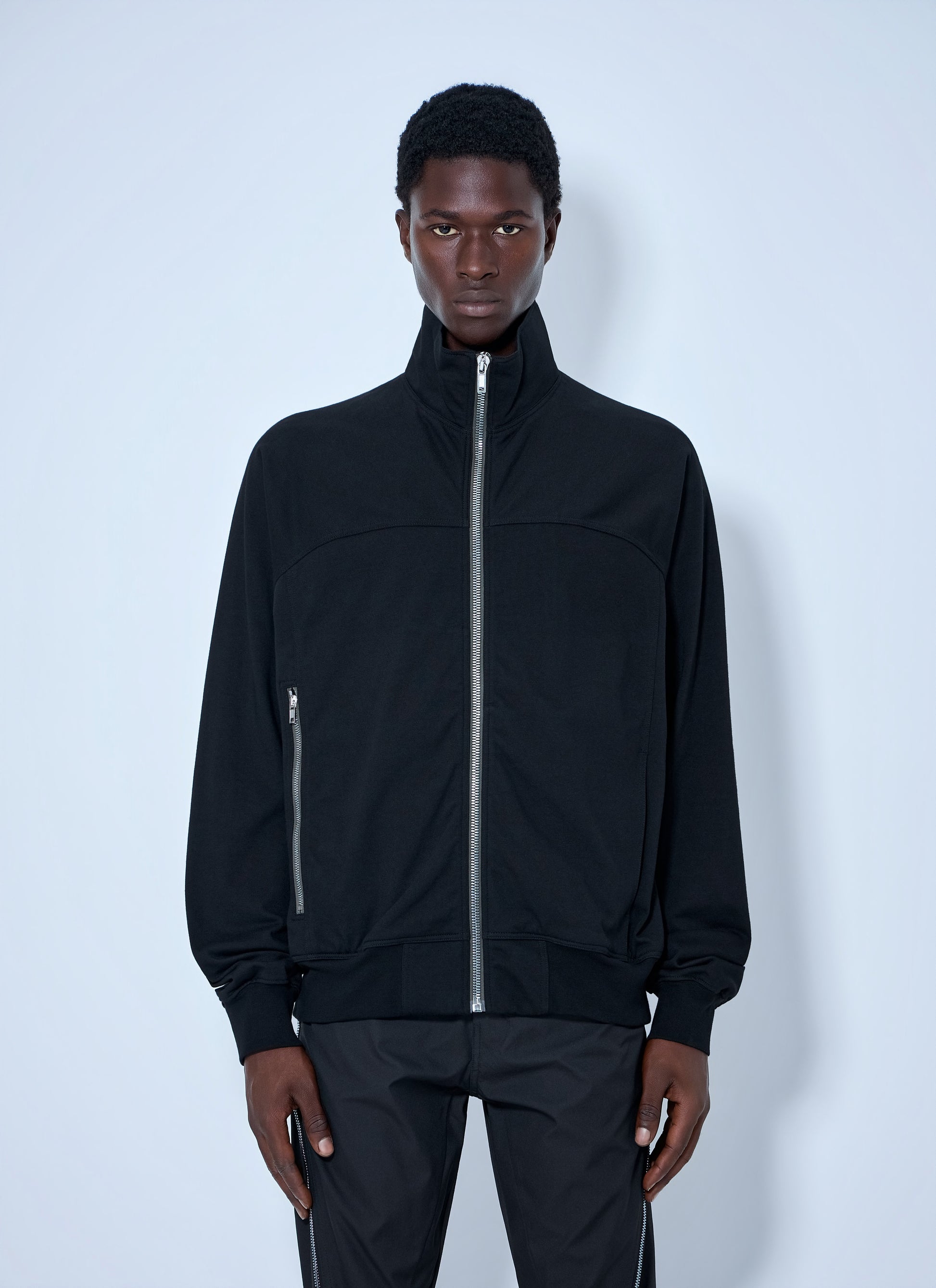 Rick Owens Men High-Neck Zip-Up Jacket RICK OWENS