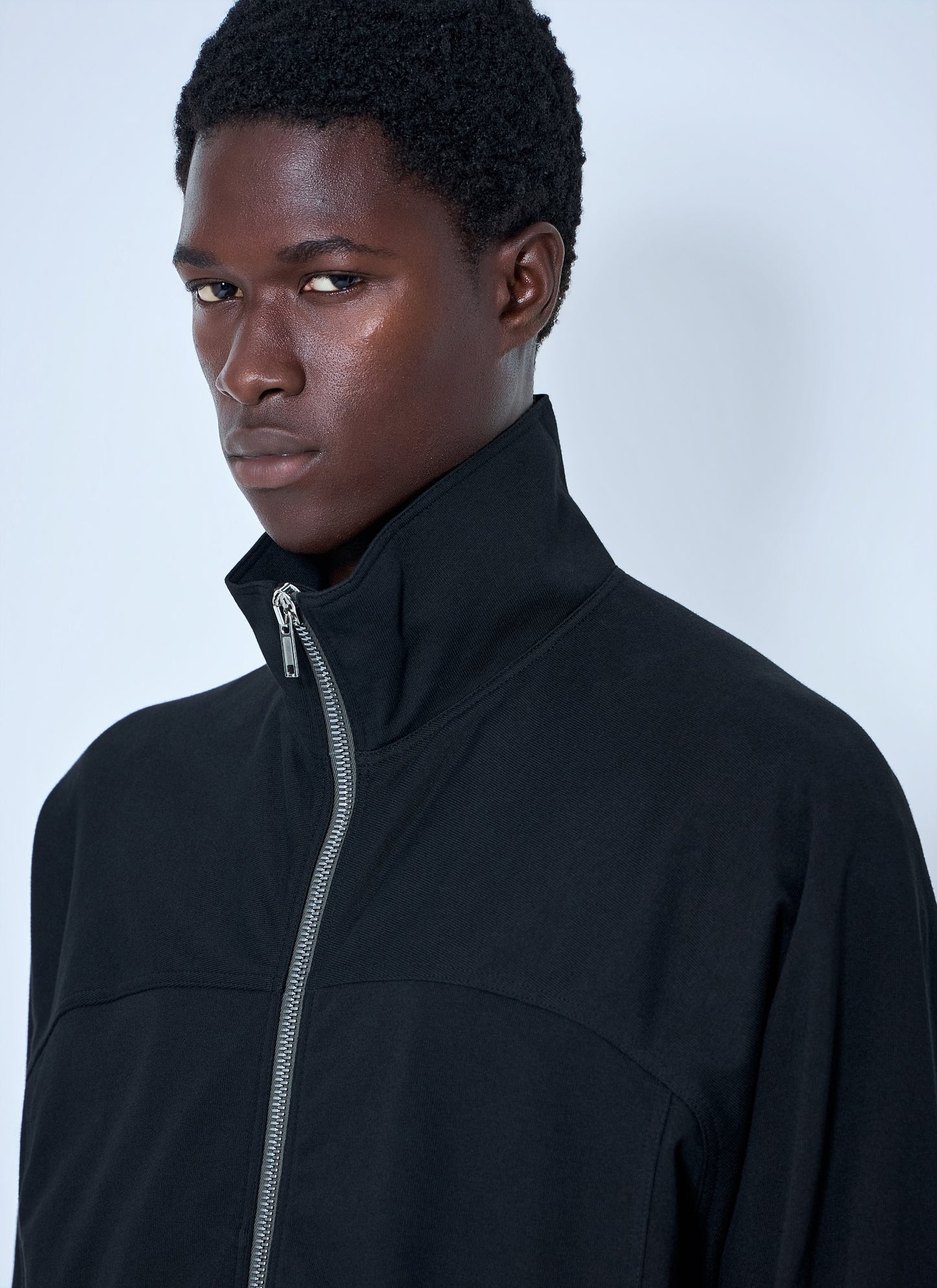 Rick Owens Men High-Neck Zip-Up Jacket RICK OWENS