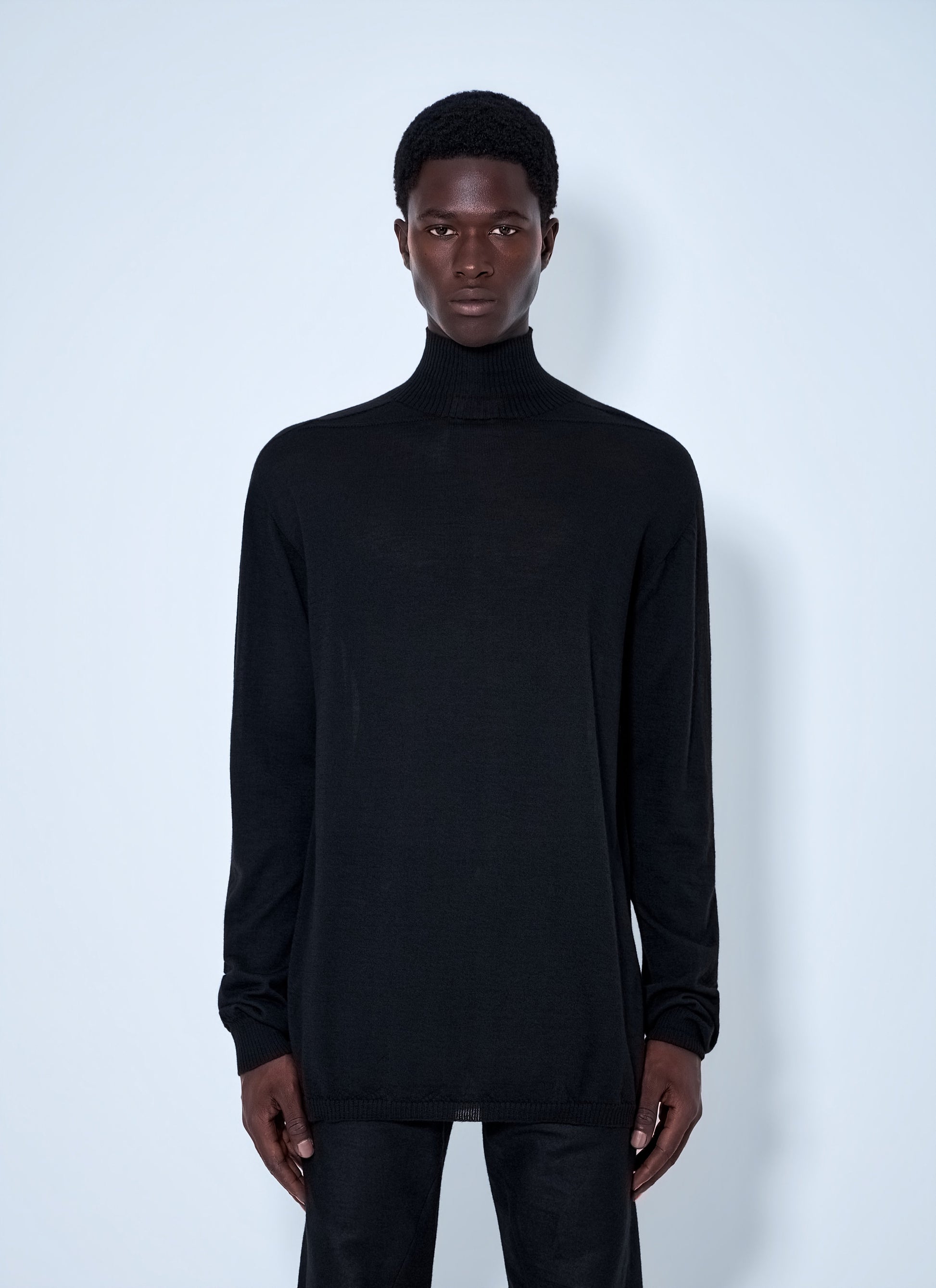 Rick Owens Men Oversized Turtleneck Sweater RICK OWENS