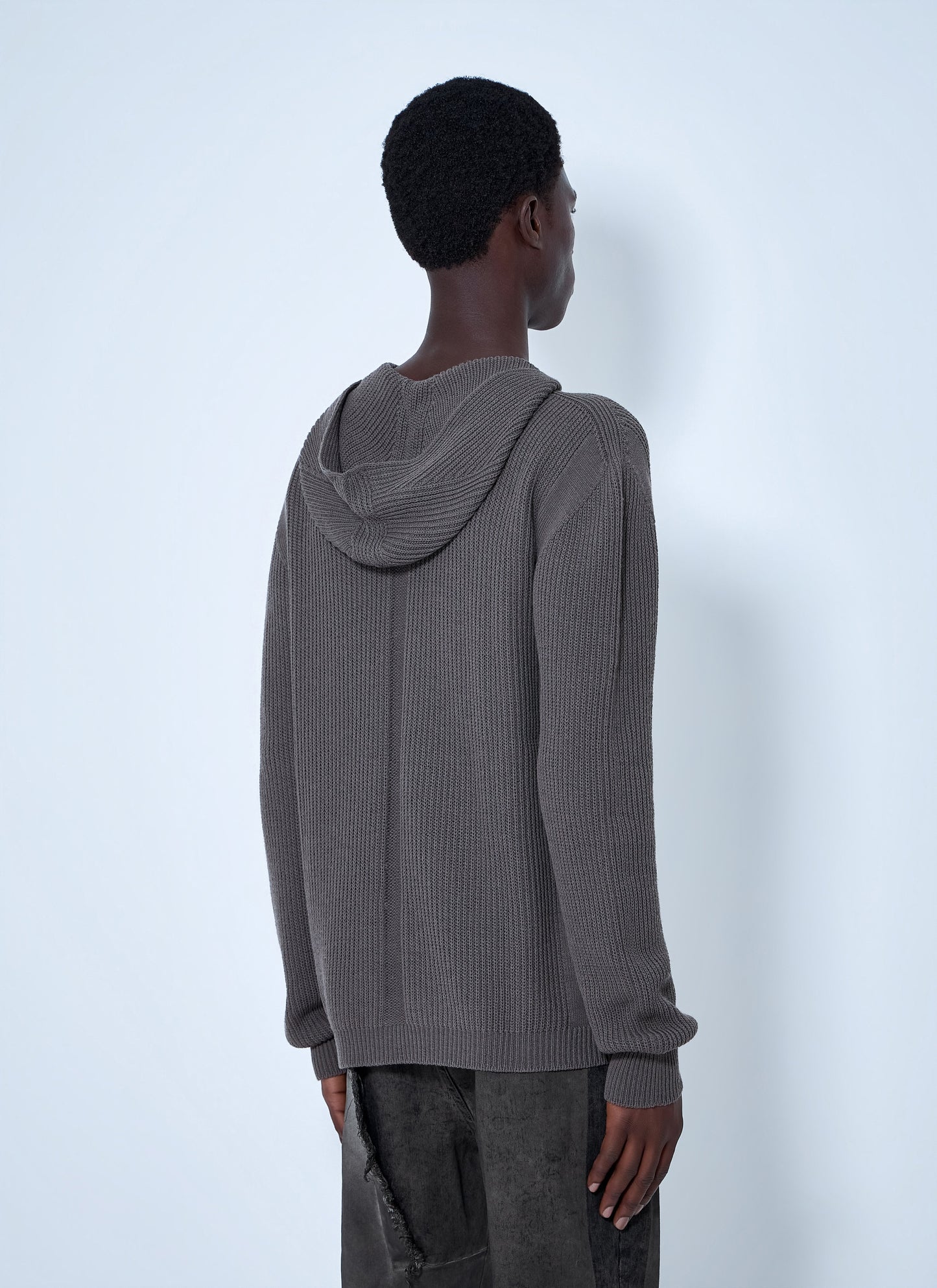 Rick Owens Men Wool Zipped Hoodie RICK OWENS
