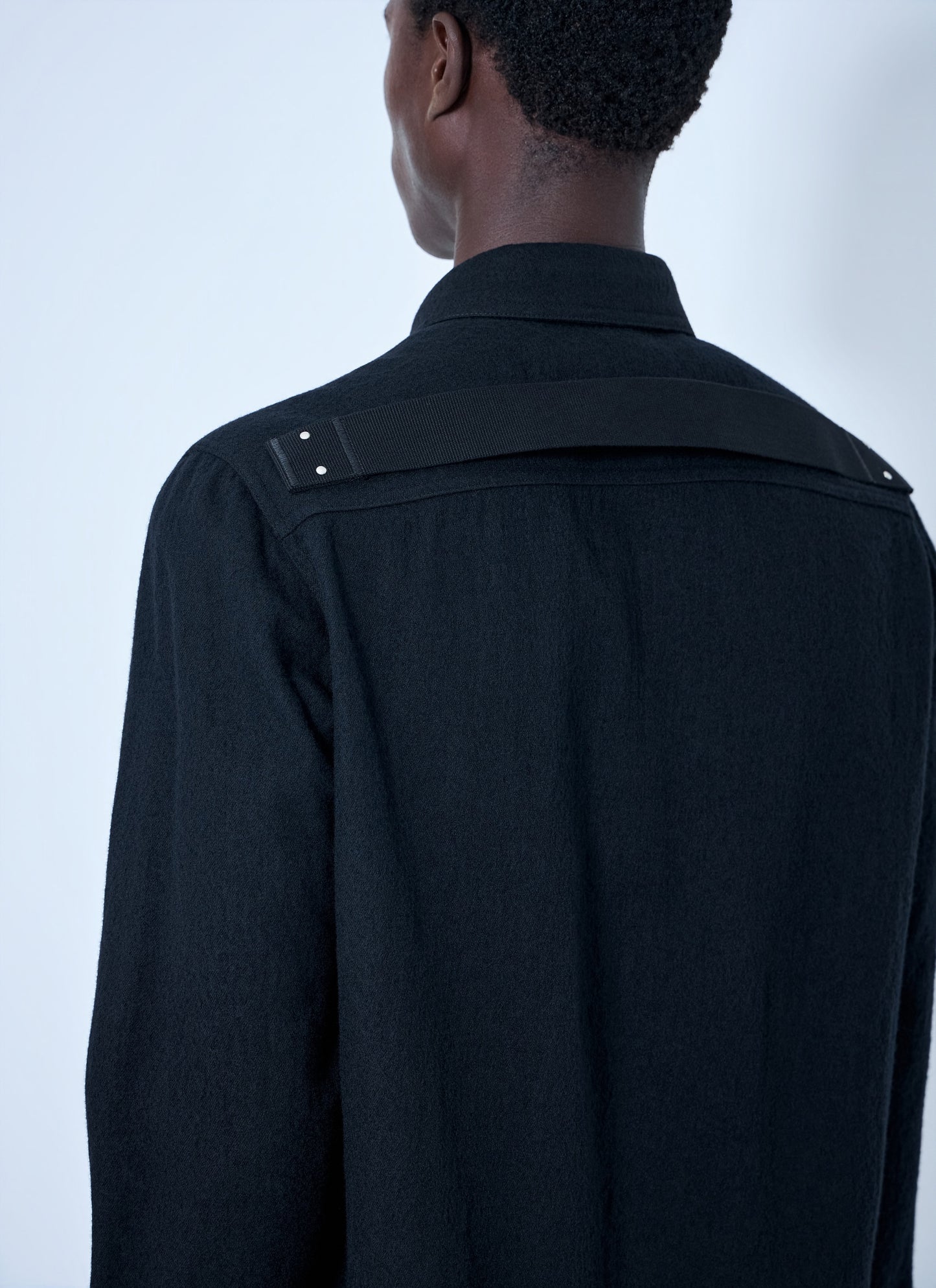 Rick Owens Men Wool Blend Overshirt RICK OWENS