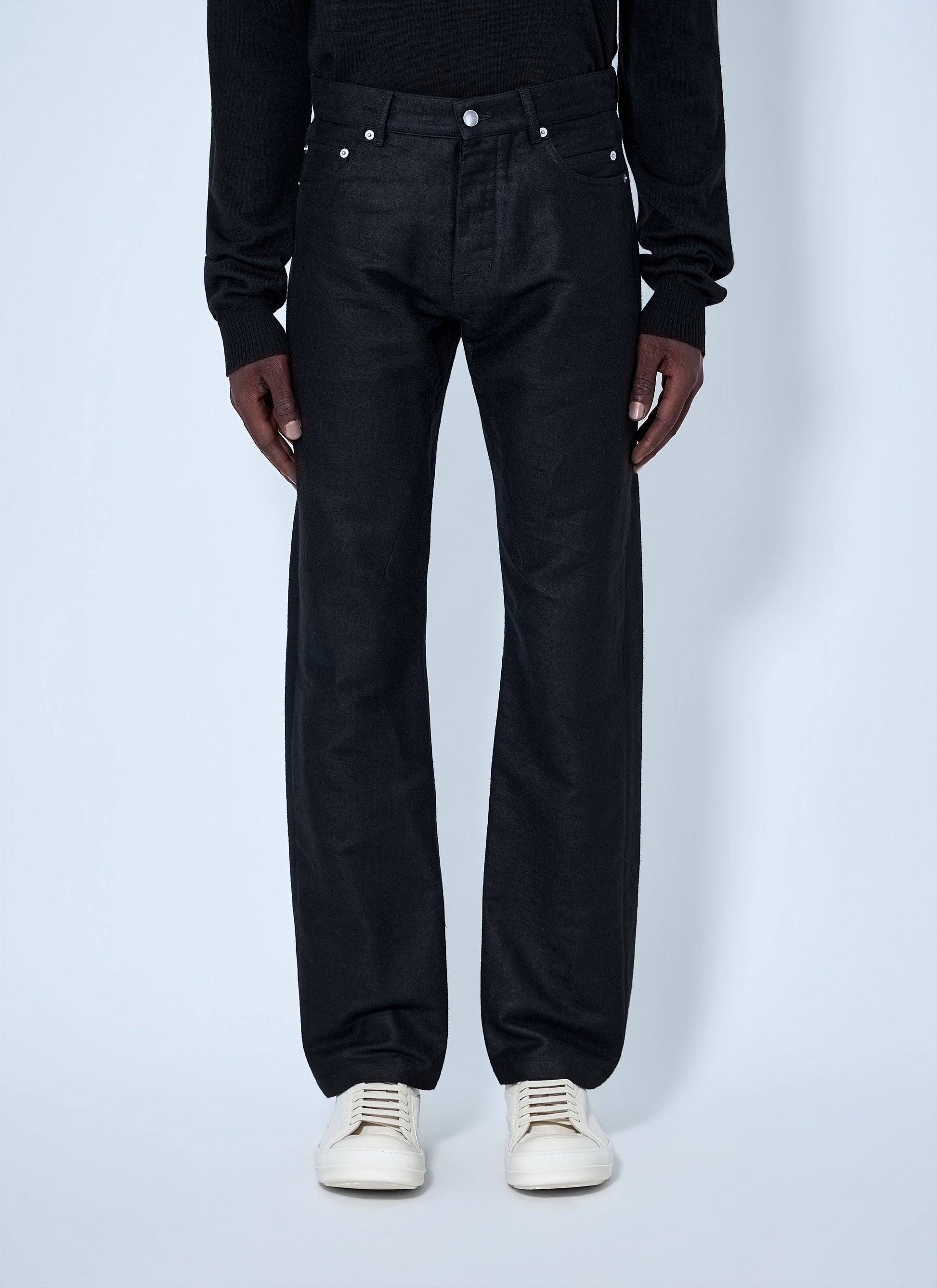 Rick Owens Men Straight-Leg Denim Trousers RICK OWENS