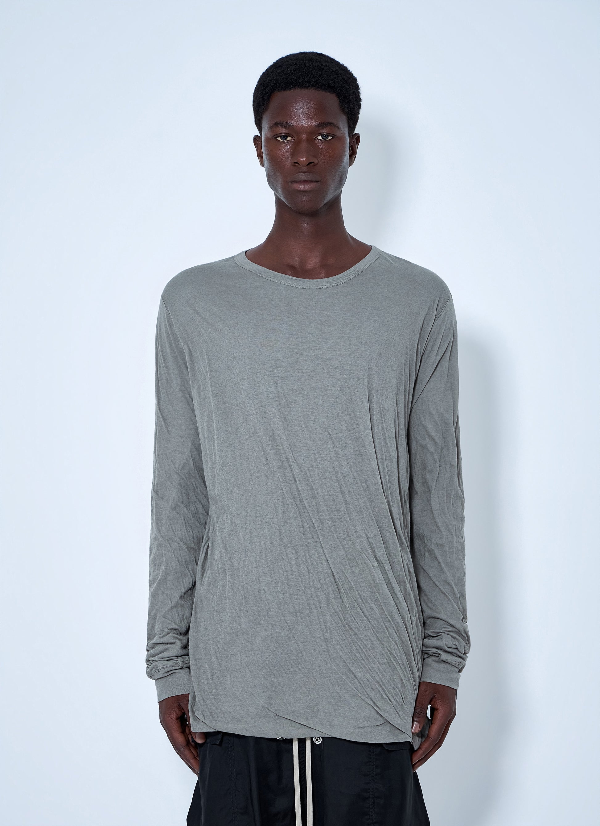 Rick Owens Men Jumbo Double Ls T-Shirt RICK OWENS