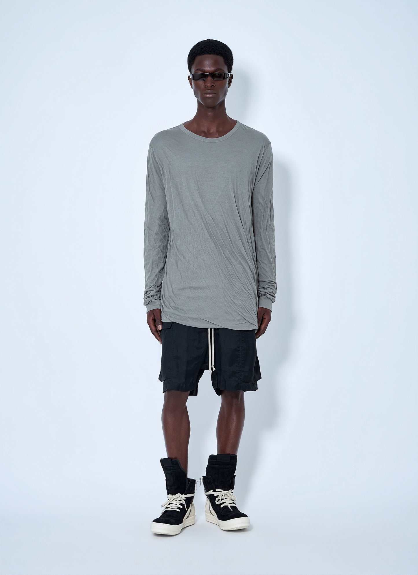 Rick Owens Men Jumbo Double Ls T-Shirt RICK OWENS