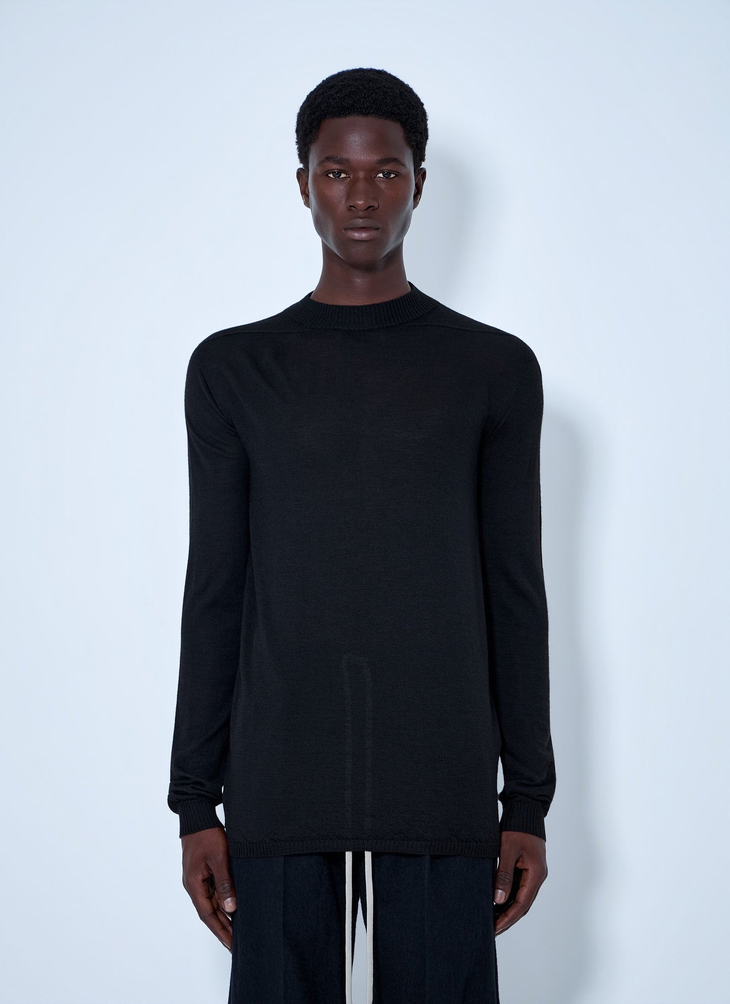 Rick Owens Men Fine Knit Crewneck Sweater RICK OWENS