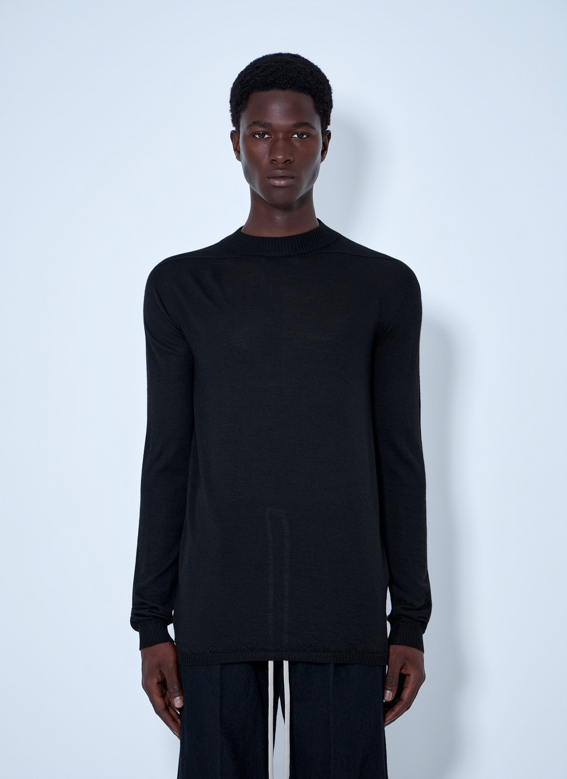 Rick Owens Men Fine Knit Crewneck Sweater RICK OWENS
