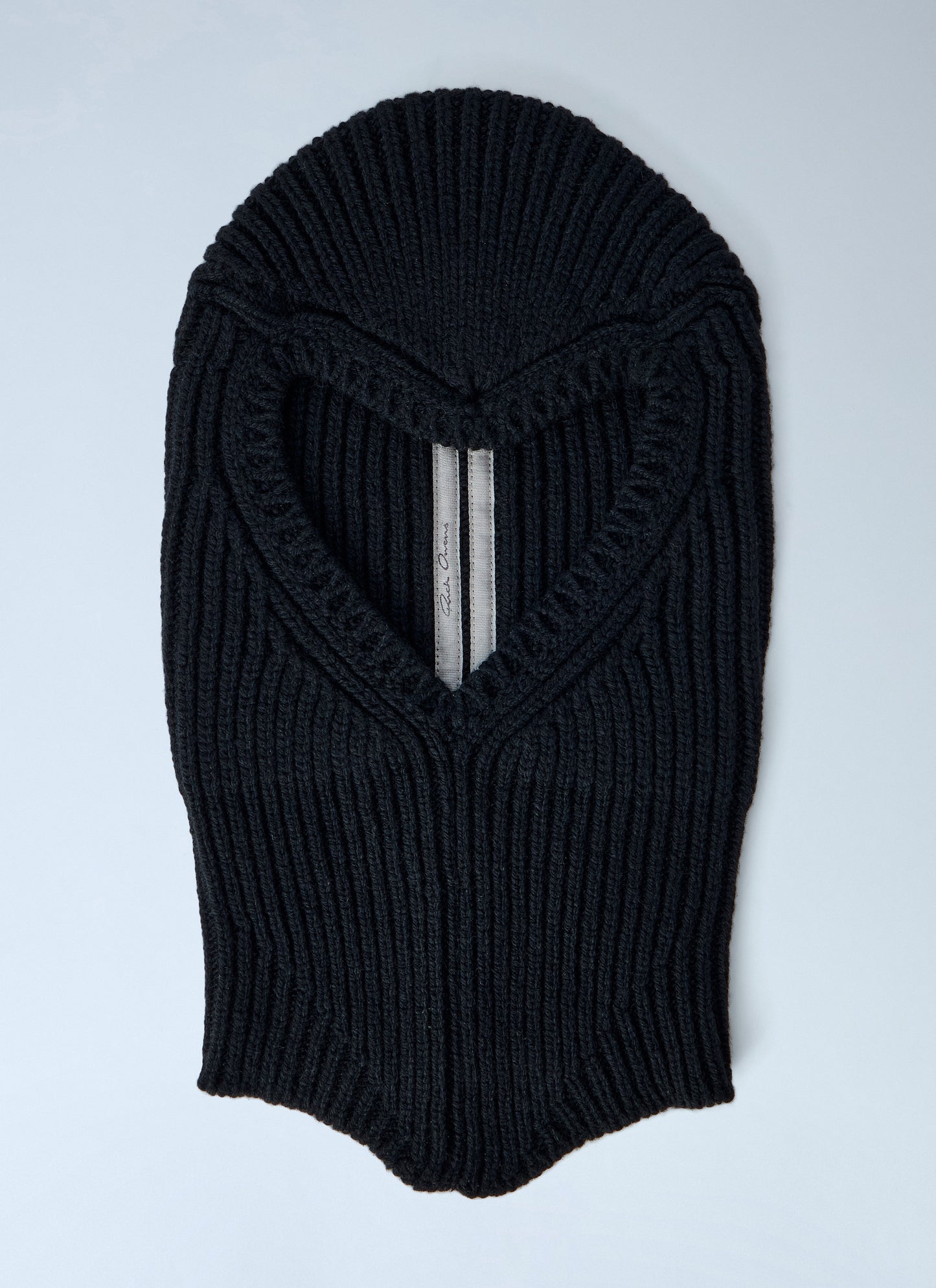 Rick Owens Men Ribbed Knit Balaclava