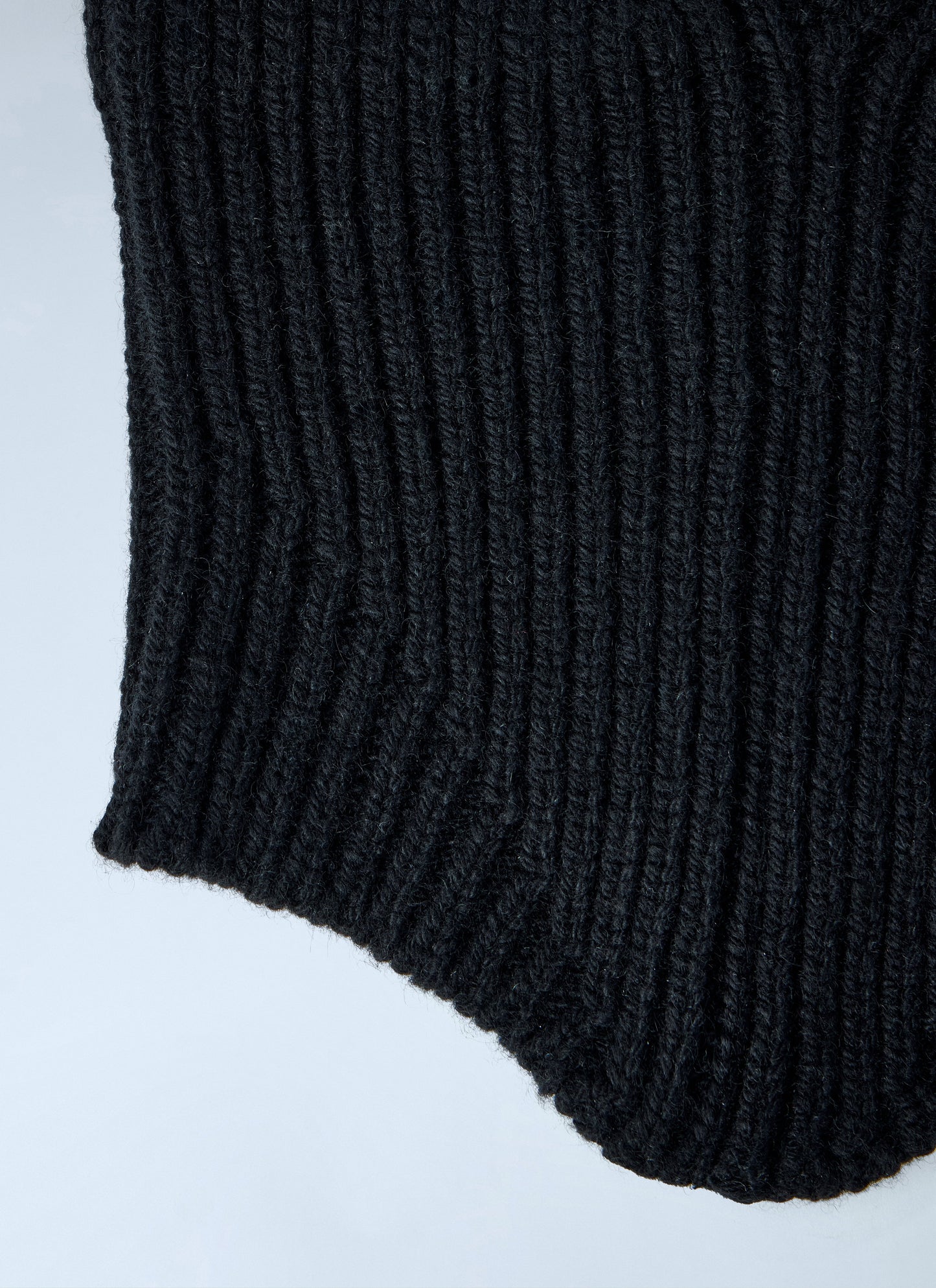 Rick Owens Men Ribbed Knit Balaclava