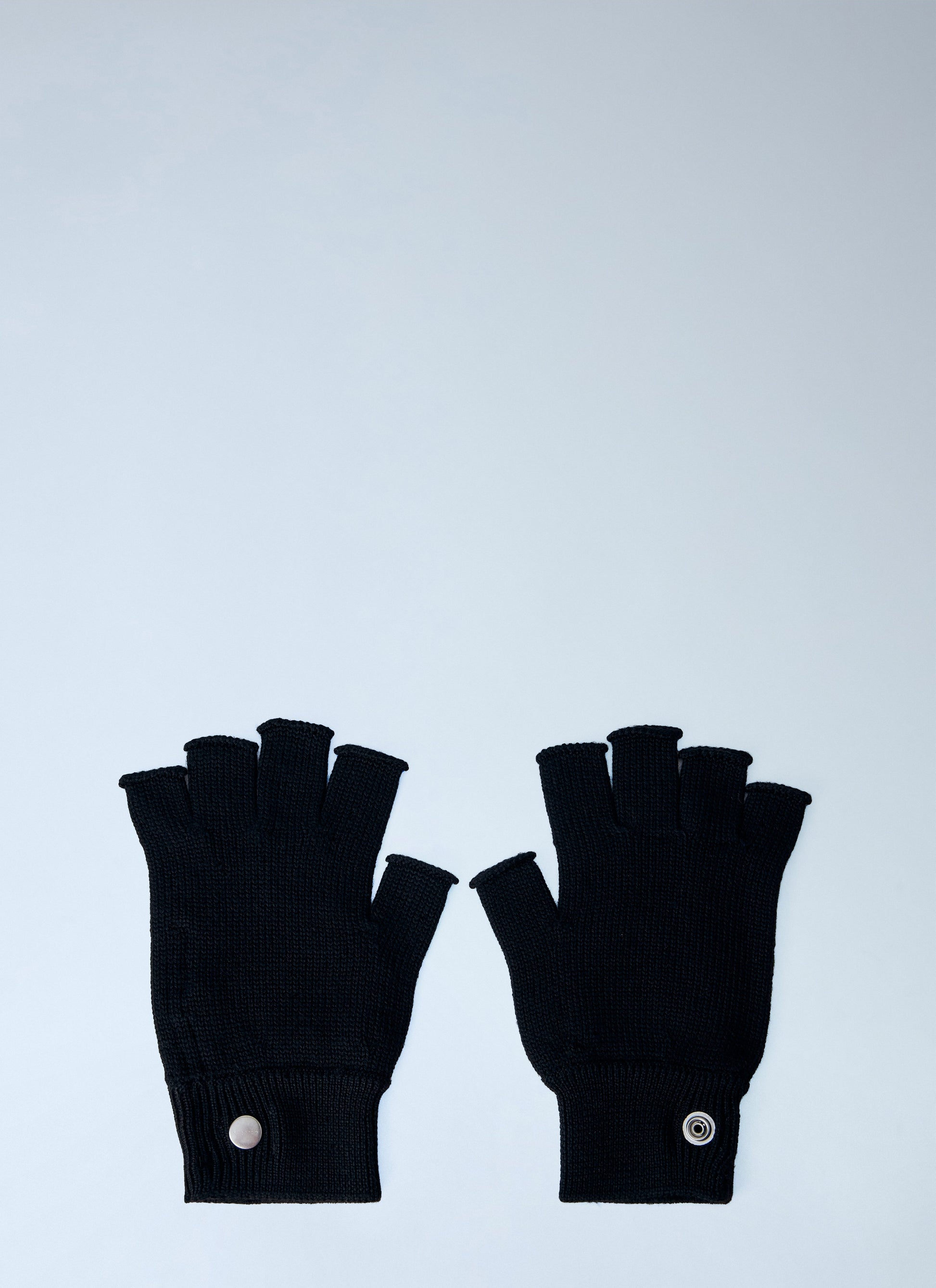 Rick Owens Men Ribbed Trim Fingerless Gloves RICK OWENS