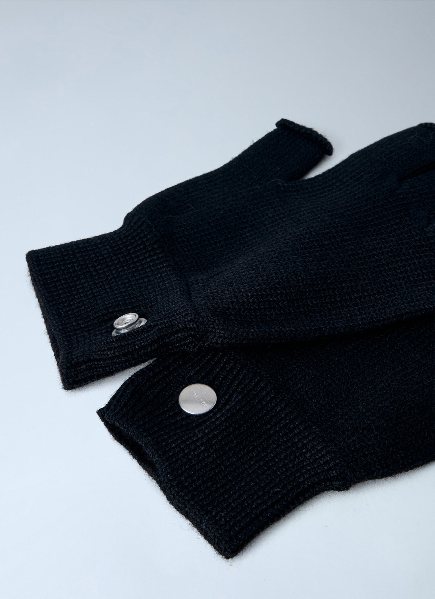 Rick Owens Men Ribbed Trim Fingerless Gloves RICK OWENS