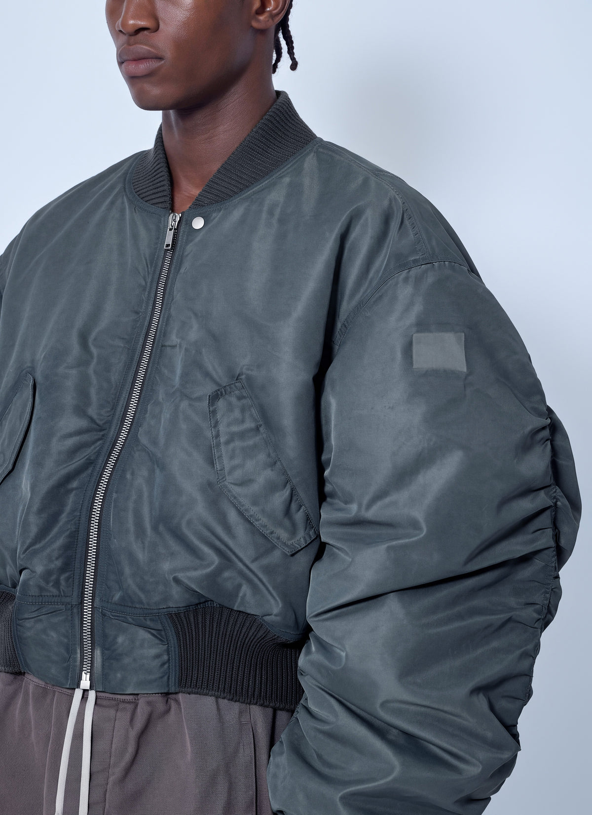 Rick Owens Men Secchia Flight Bomber Jacket RICK OWENS