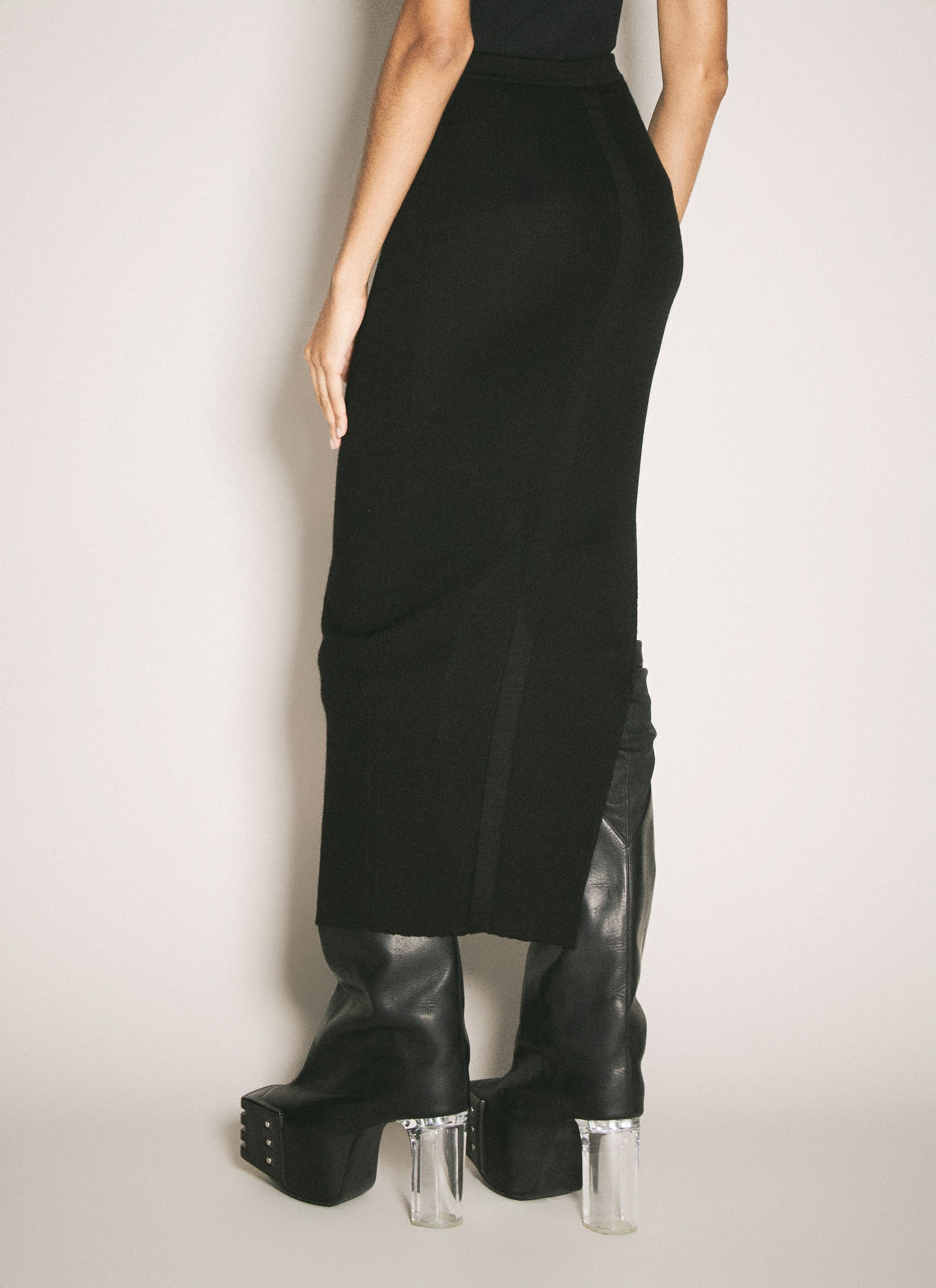 Rick Owens Women Rib Maxi Skirt RICK OWENS
