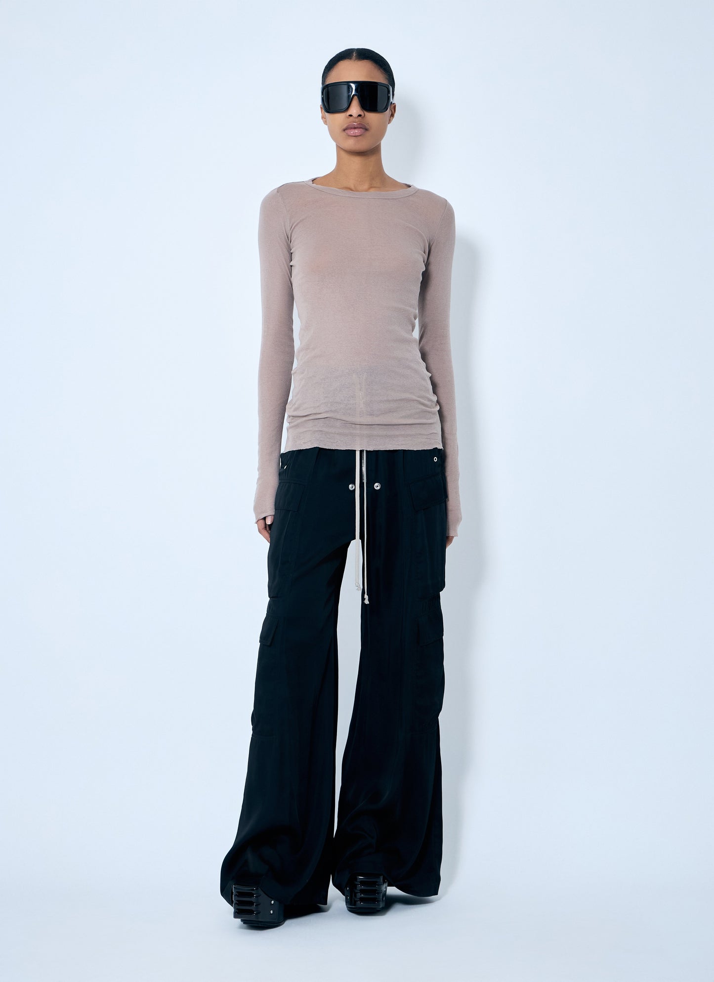Rick Owens Women Rib Long Sleeve T-Shirt RICK OWENS