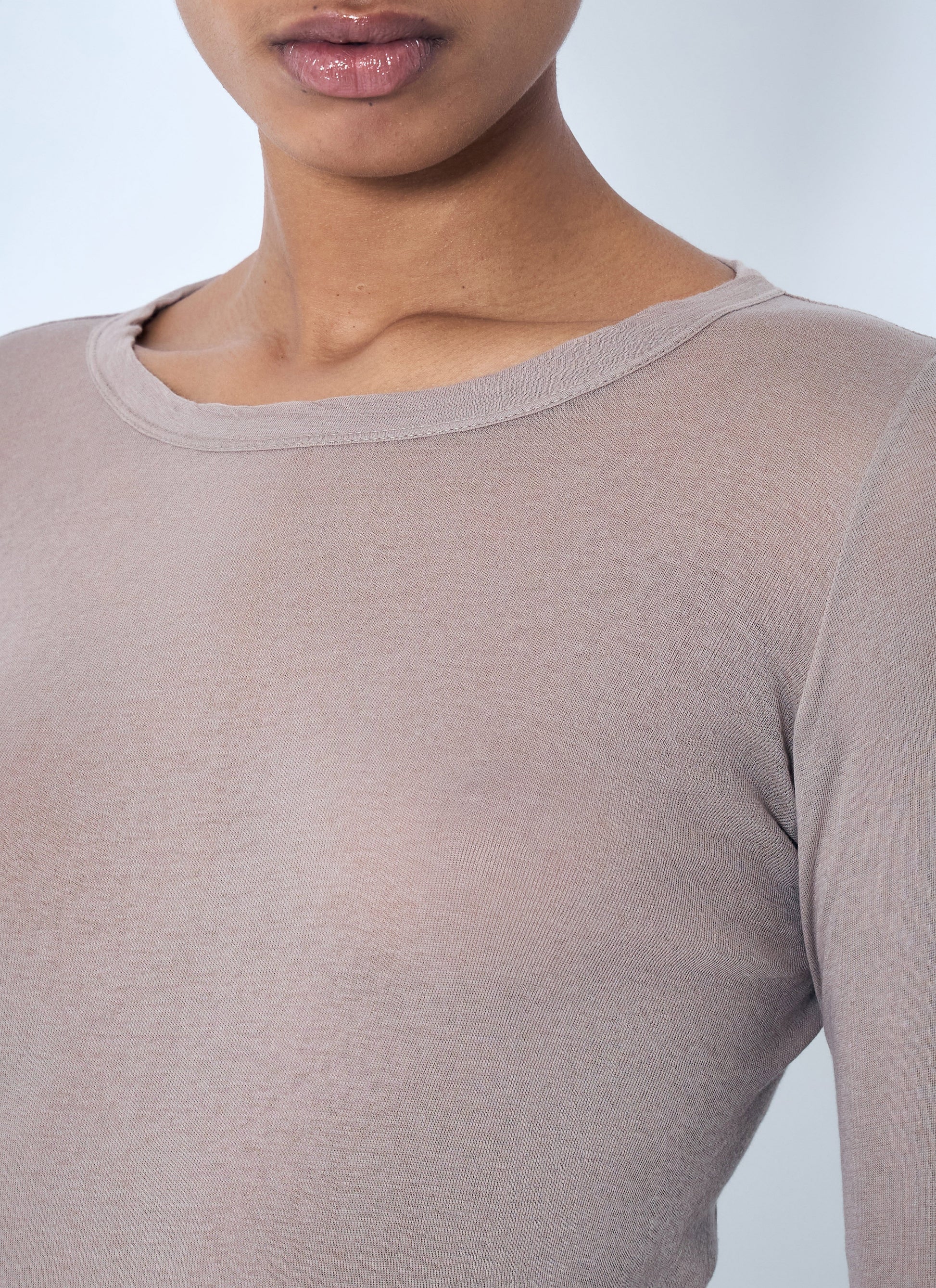 Rick Owens Women Rib Long Sleeve T-Shirt RICK OWENS