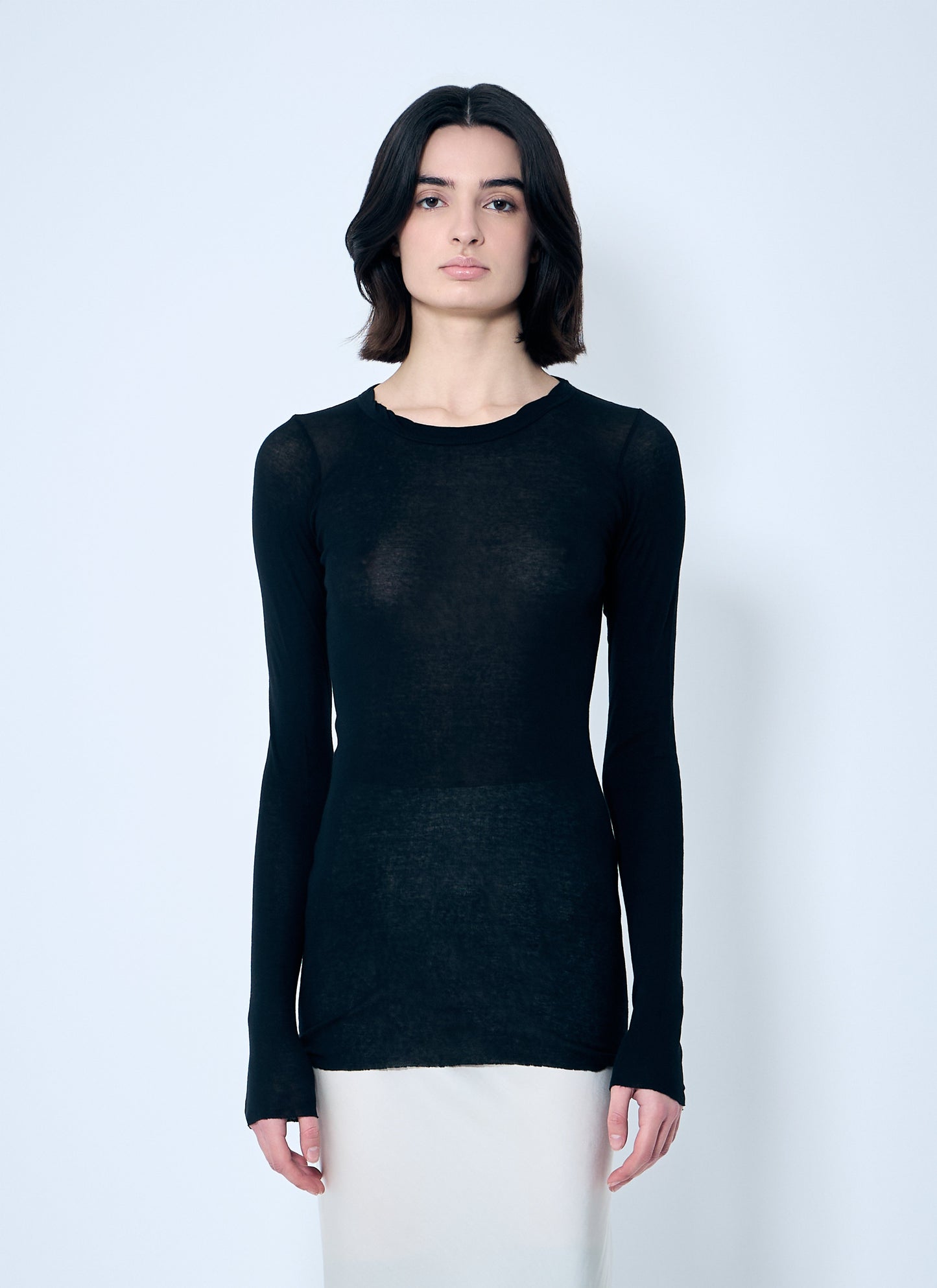 Rick Owens Women Rib Long Sleeve Top RICK OWENS