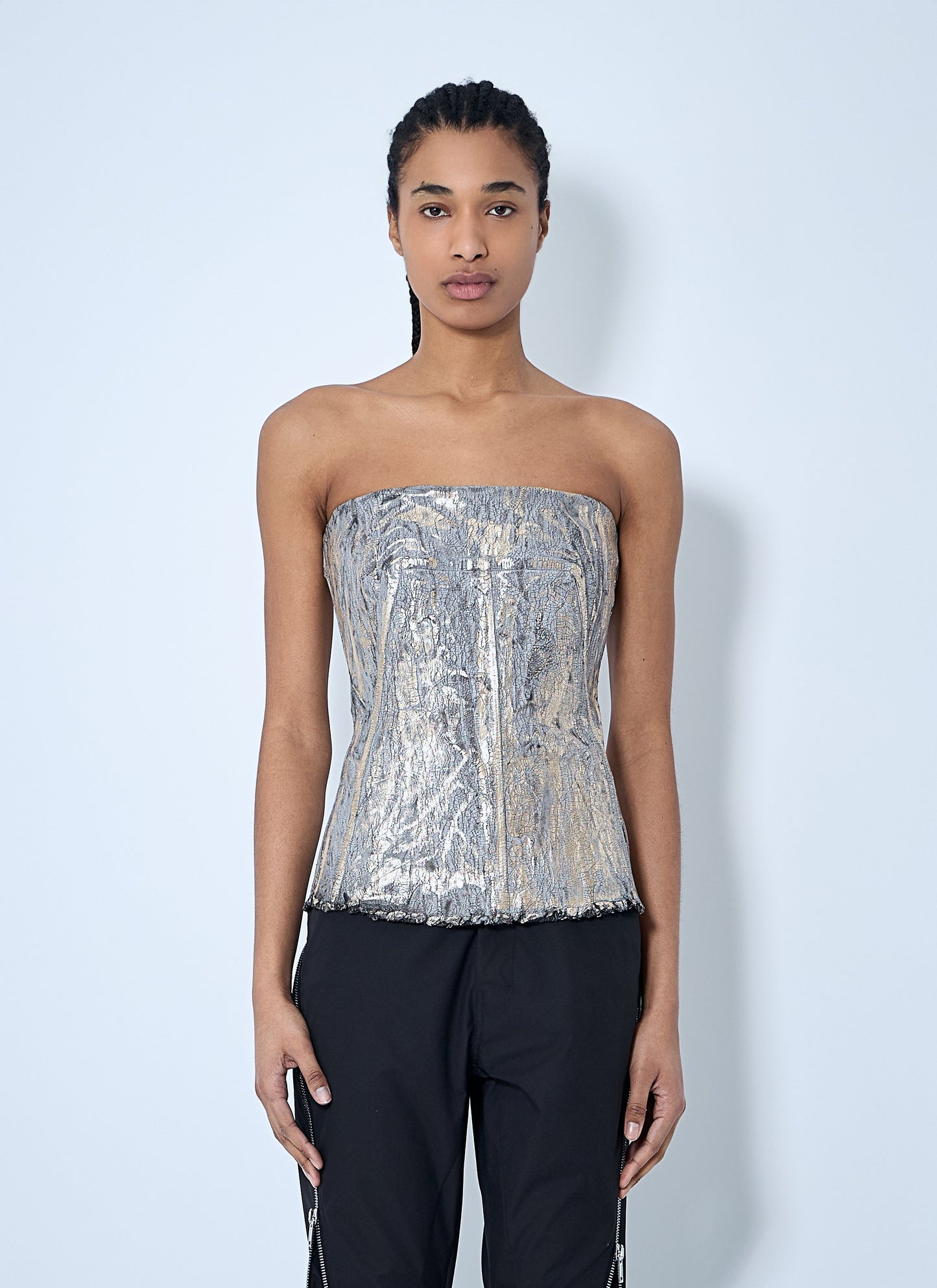 Rick Owens Women Denim Bustier Top RICK OWENS