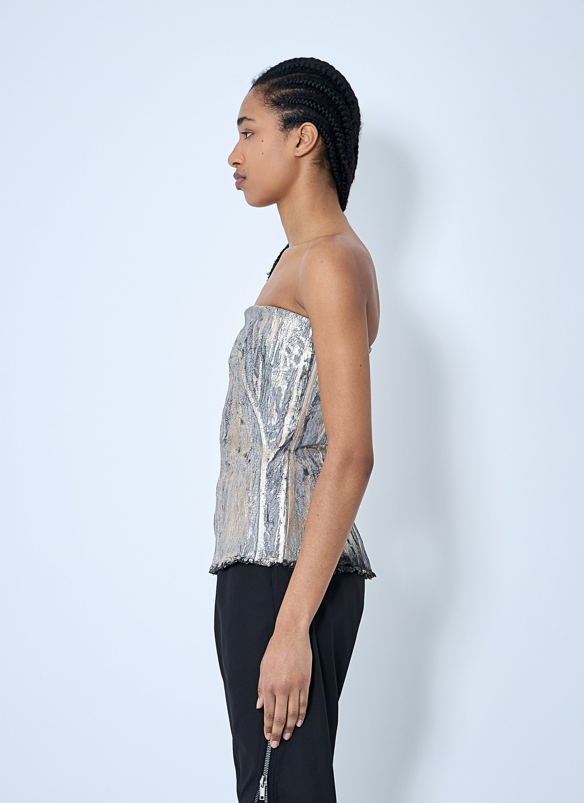 Rick Owens Women Denim Bustier Top RICK OWENS