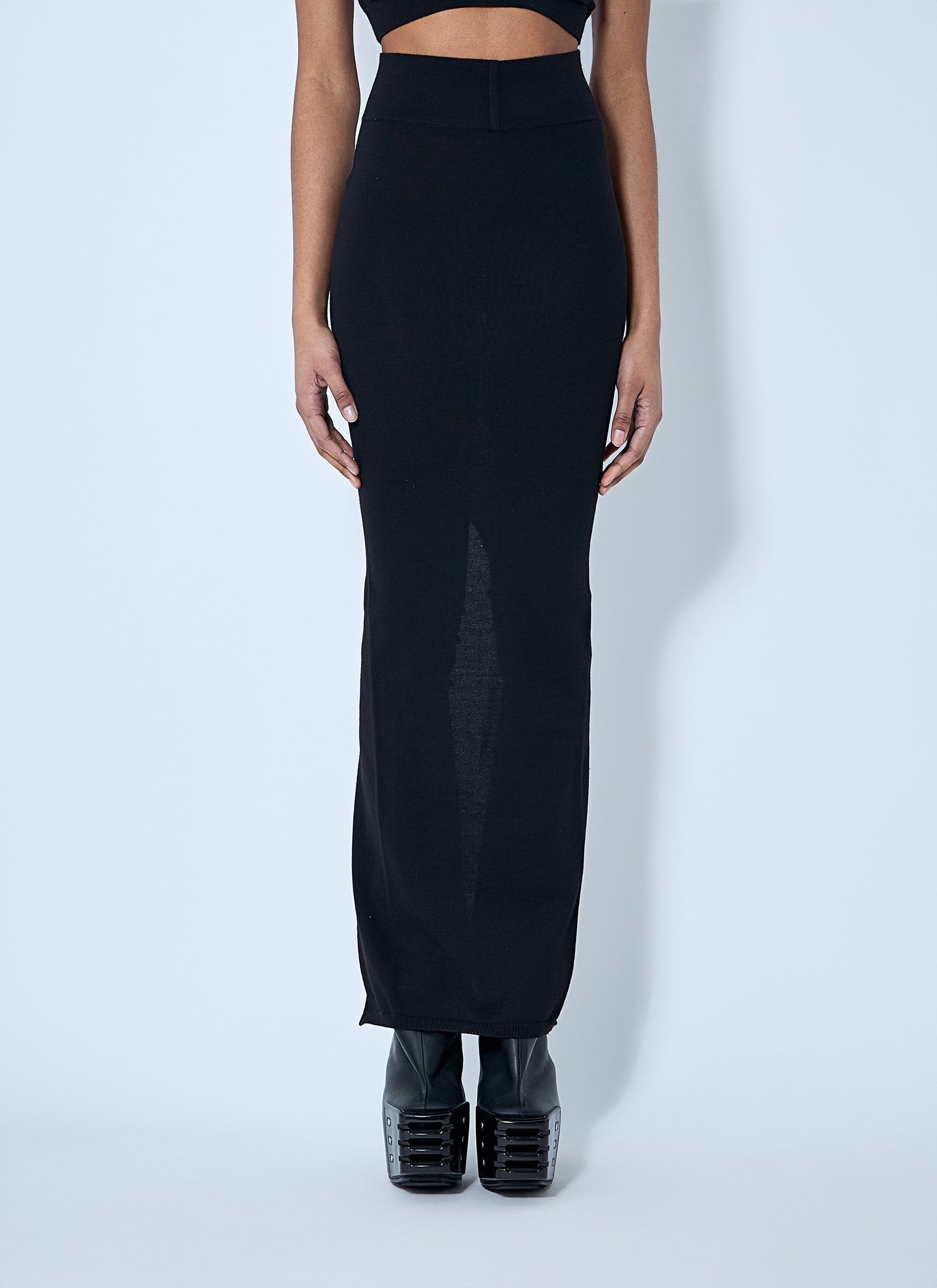 Rick Owens Women Wool Knit Maxi Skirt RICK OWENS