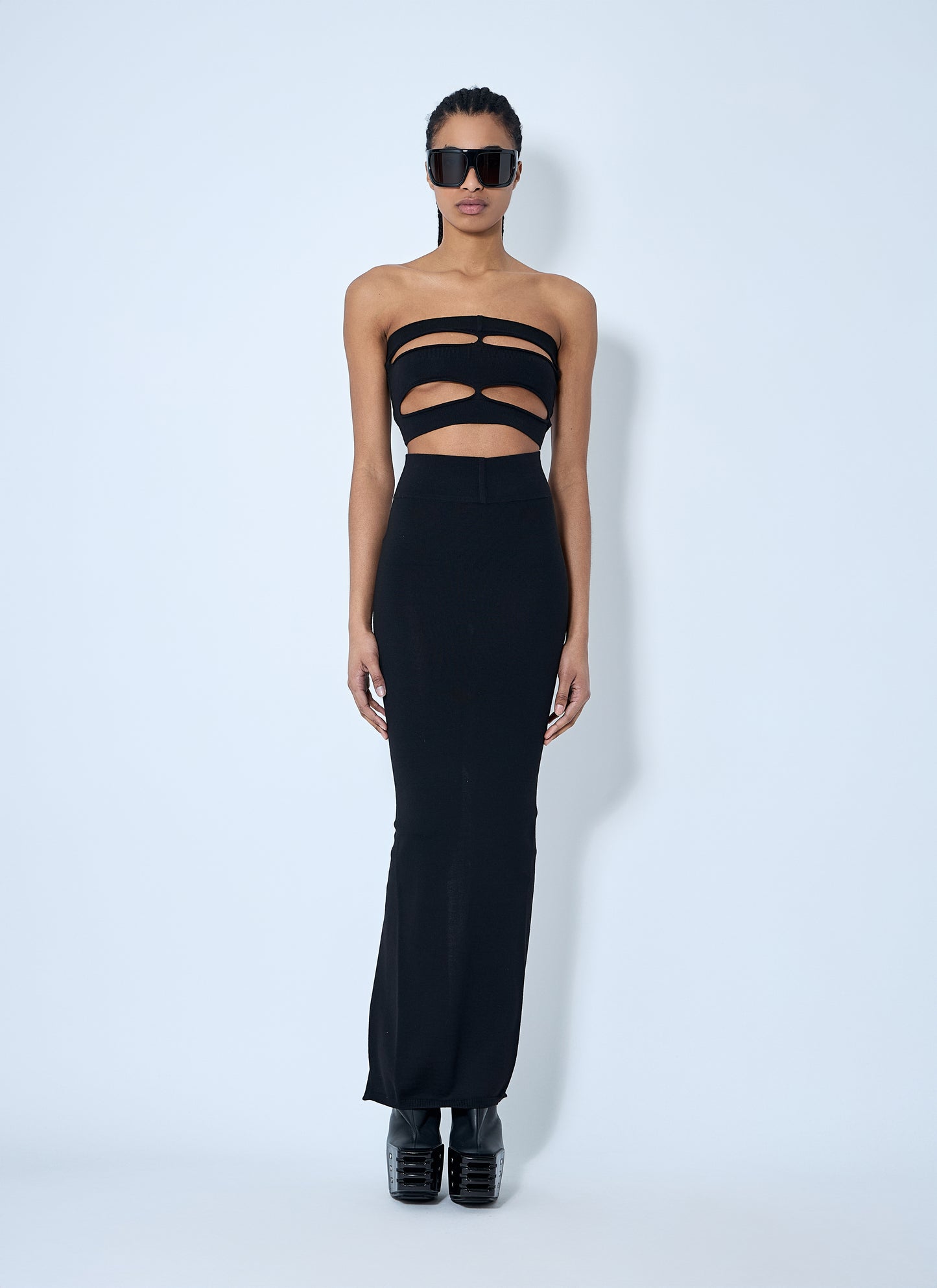 Rick Owens Women Wool Knit Maxi Skirt RICK OWENS
