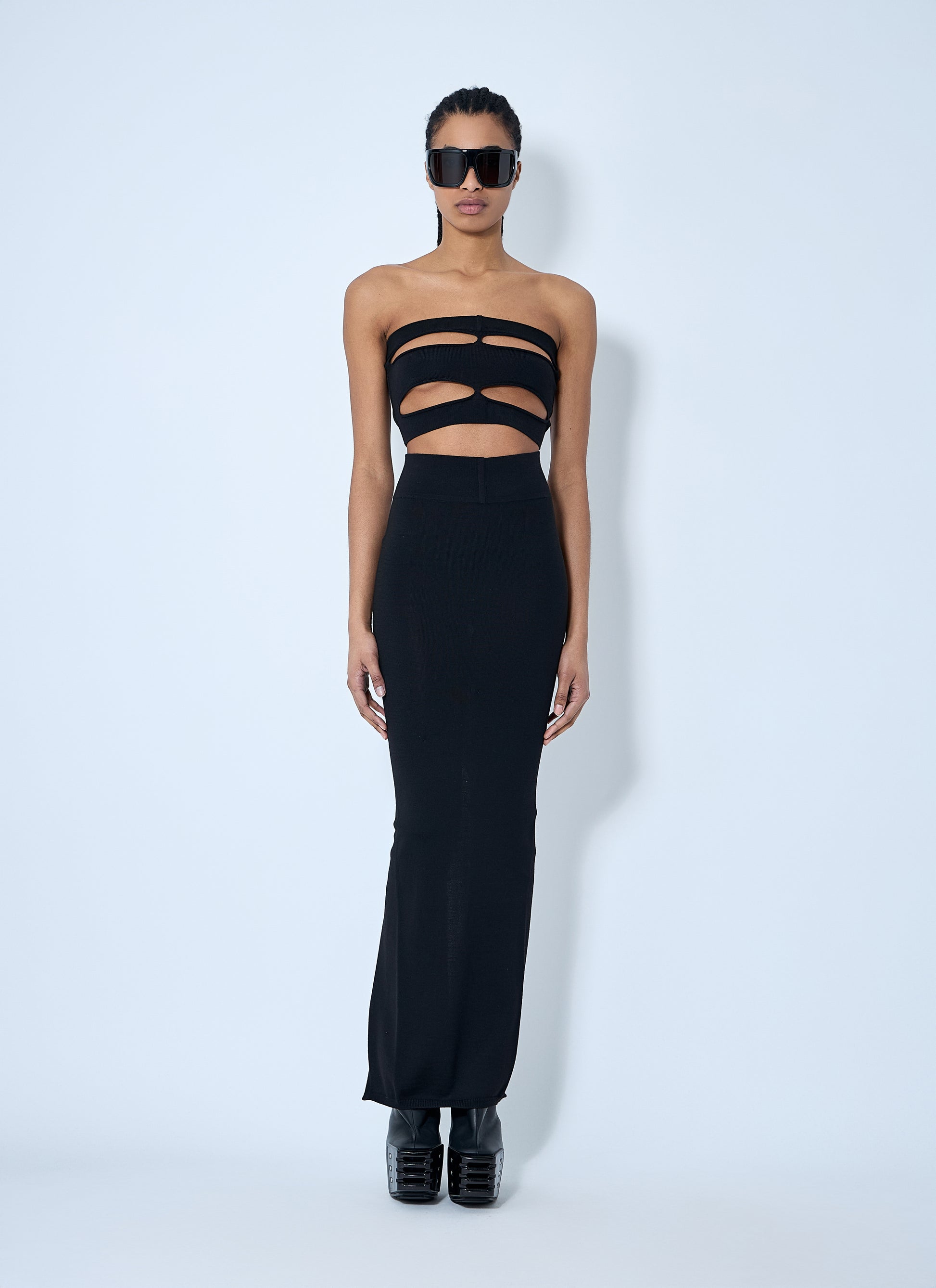 Rick Owens Women Wool Knit Maxi Skirt RICK OWENS