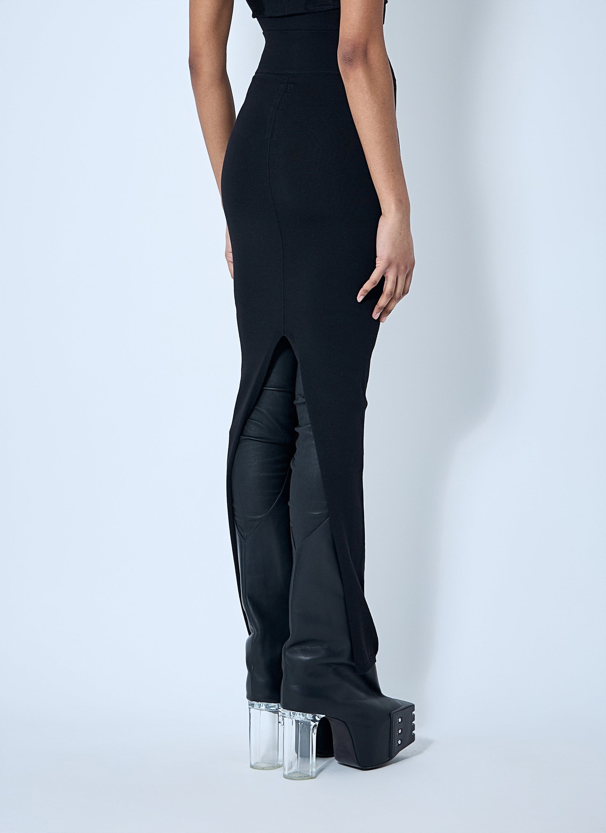 Rick Owens Women Wool Knit Maxi Skirt RICK OWENS