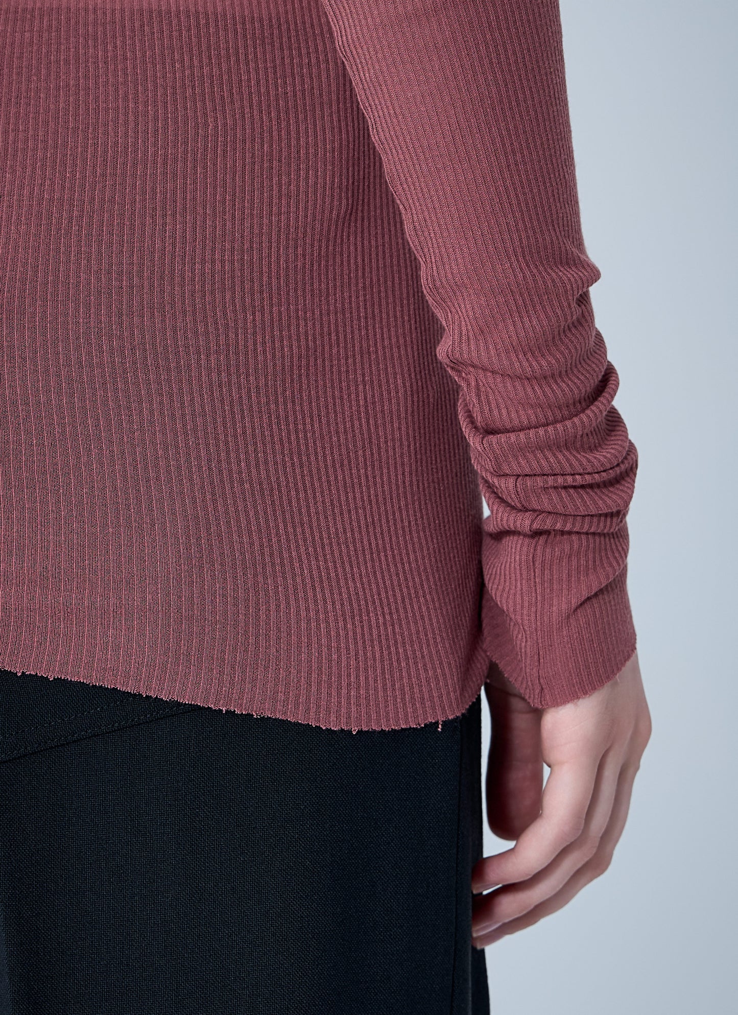 Rick Owens Women Ribbed Long Sleeve Top RICK OWENS