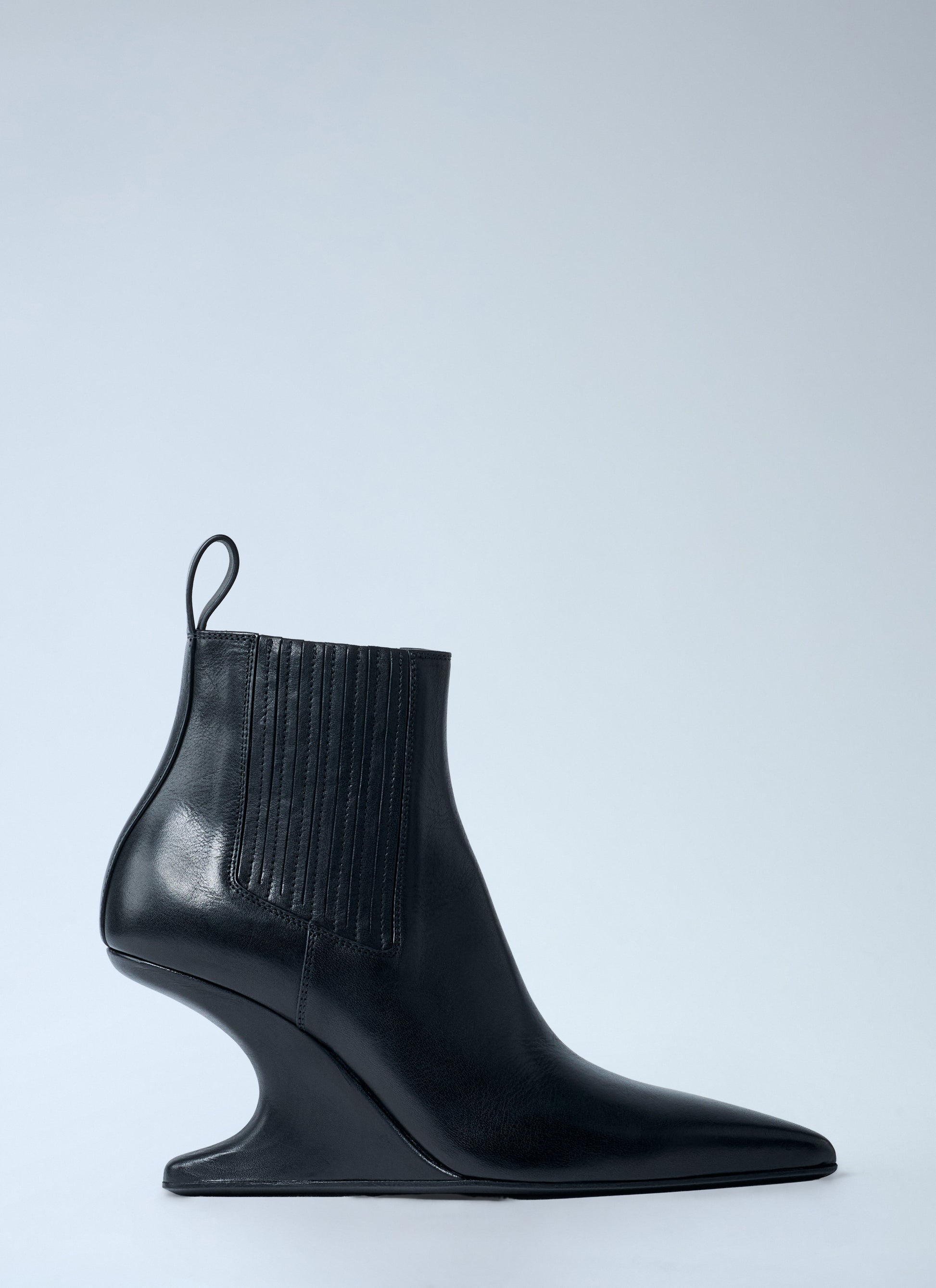 Rick Owens Women Leather Wedge Ankle Boots RICK OWENS