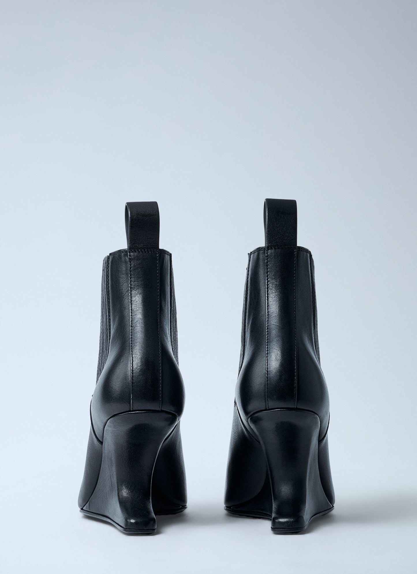 Rick Owens Women Leather Wedge Ankle Boots RICK OWENS