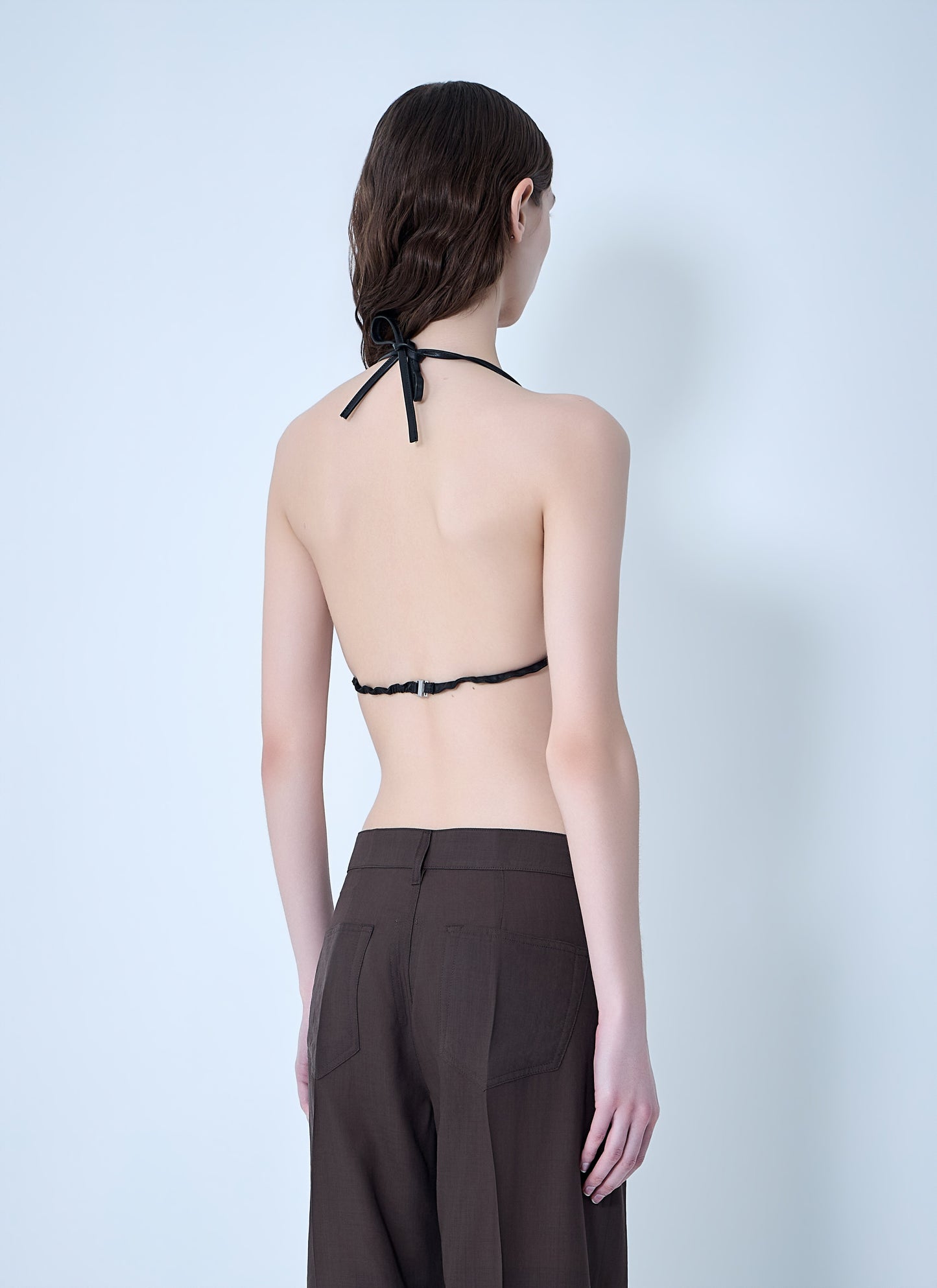 Rick Owens Women Leather Triangle Bikini Top RICK OWENS