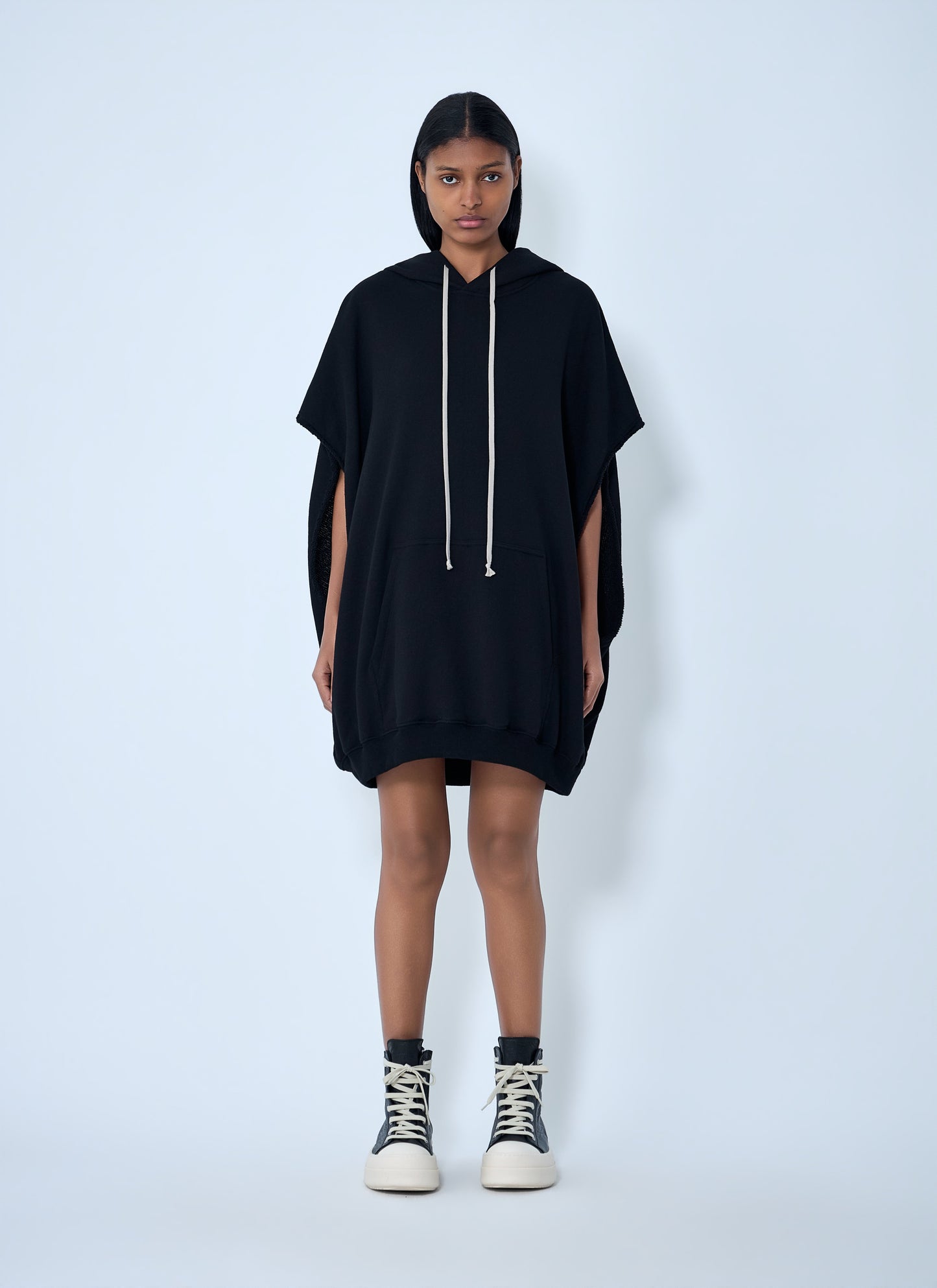 Rick Owens Women Hooded Cape T-Shirt RICK OWENS