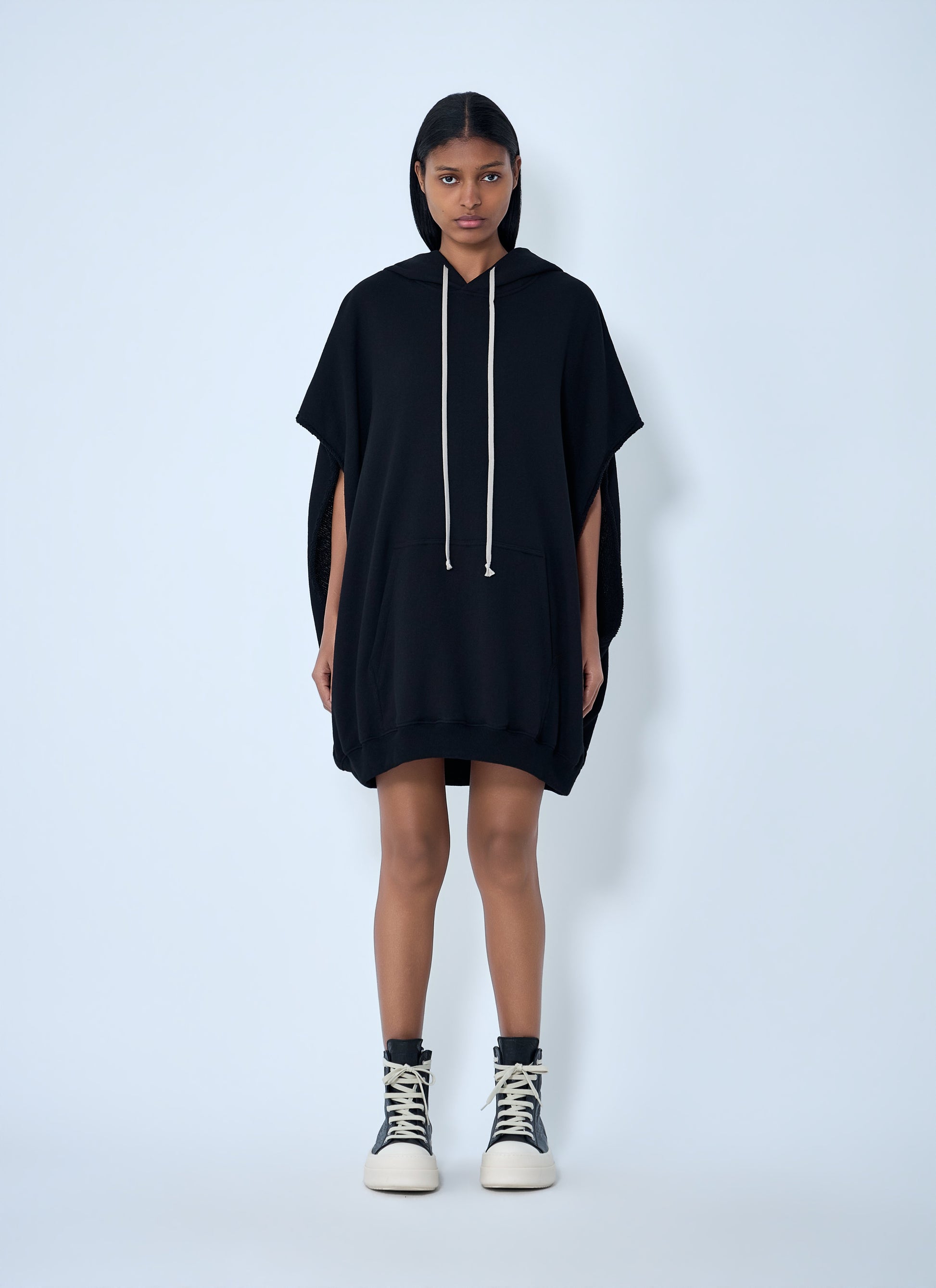 Rick Owens Women Hooded Cape T-Shirt RICK OWENS
