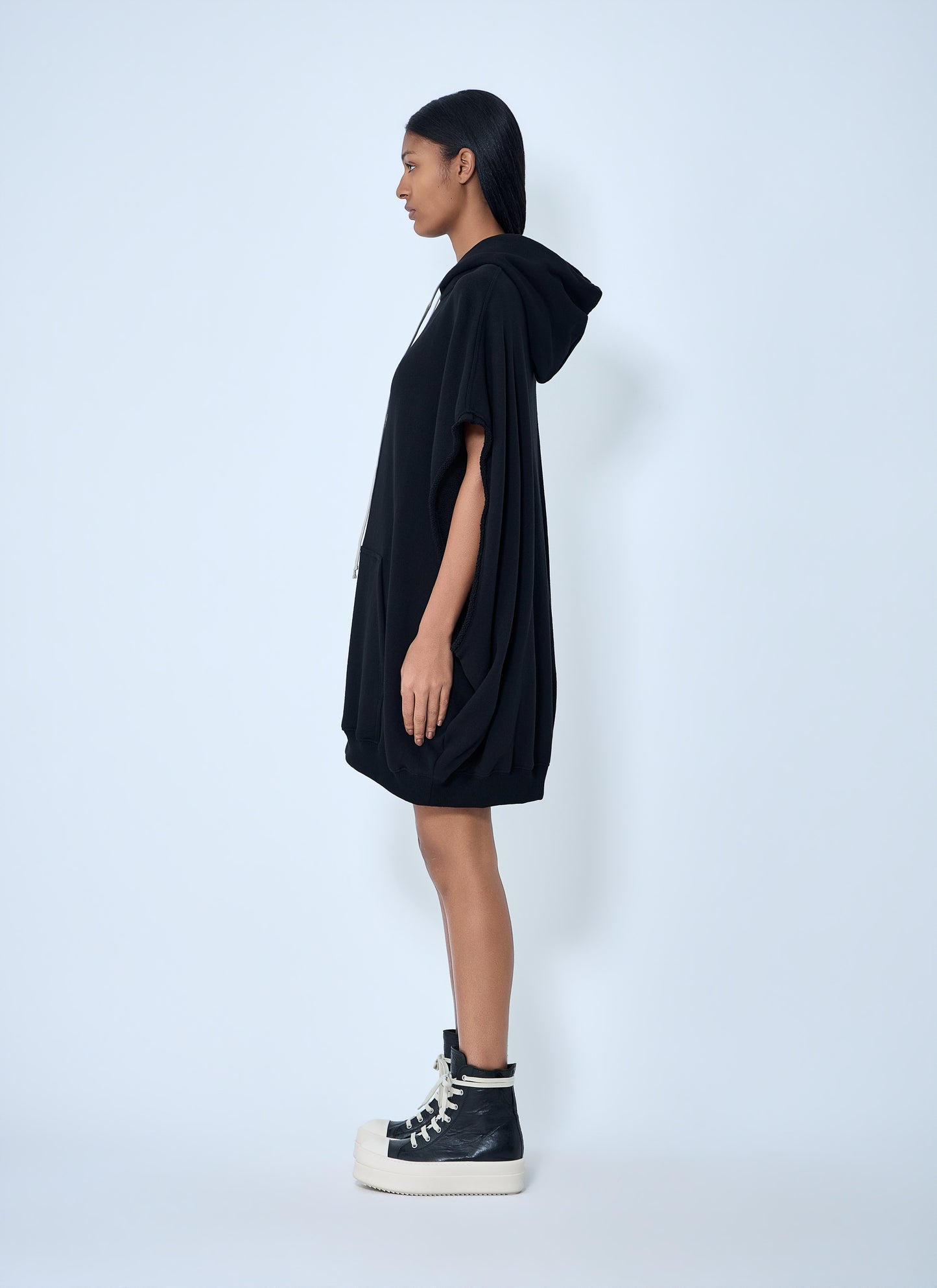 Rick Owens Women Hooded Cape T-Shirt RICK OWENS