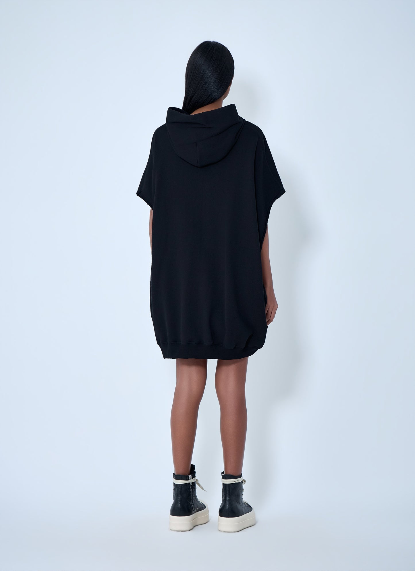 Rick Owens Women Hooded Cape T-Shirt RICK OWENS