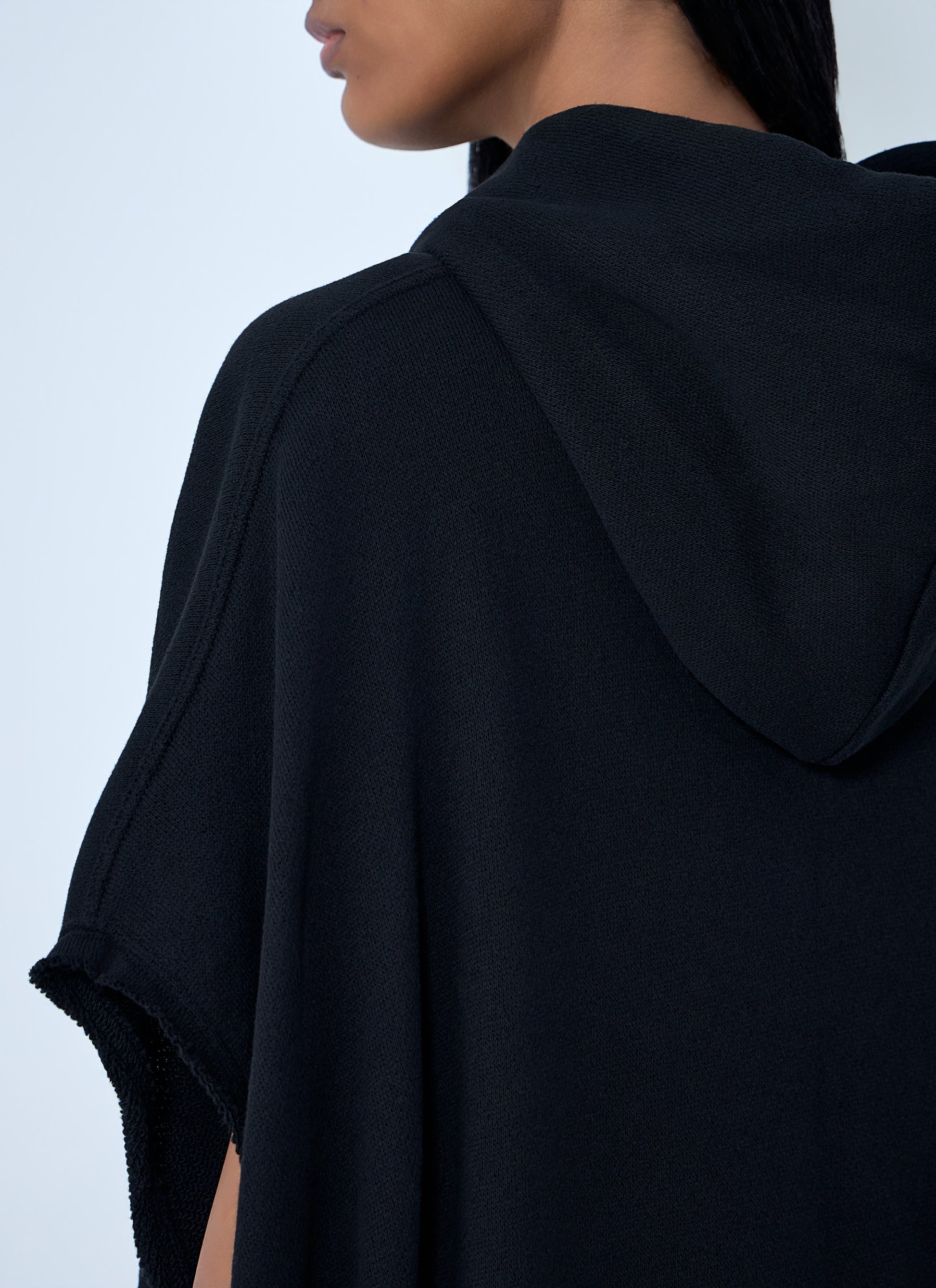 Rick Owens Women Hooded Cape T-Shirt RICK OWENS
