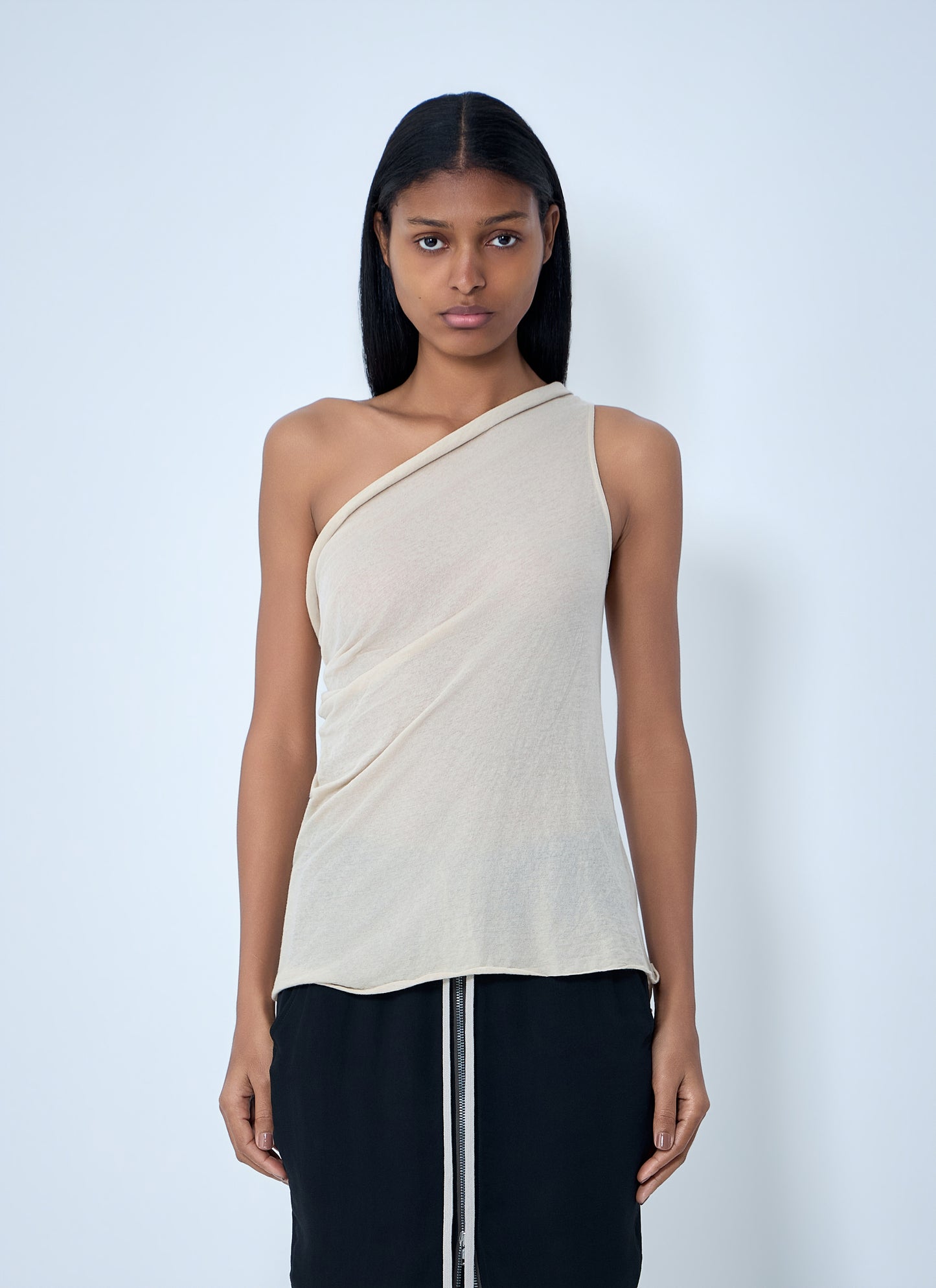 Rick Owens Women Asymmetric Draped T-Shirt RICK OWENS