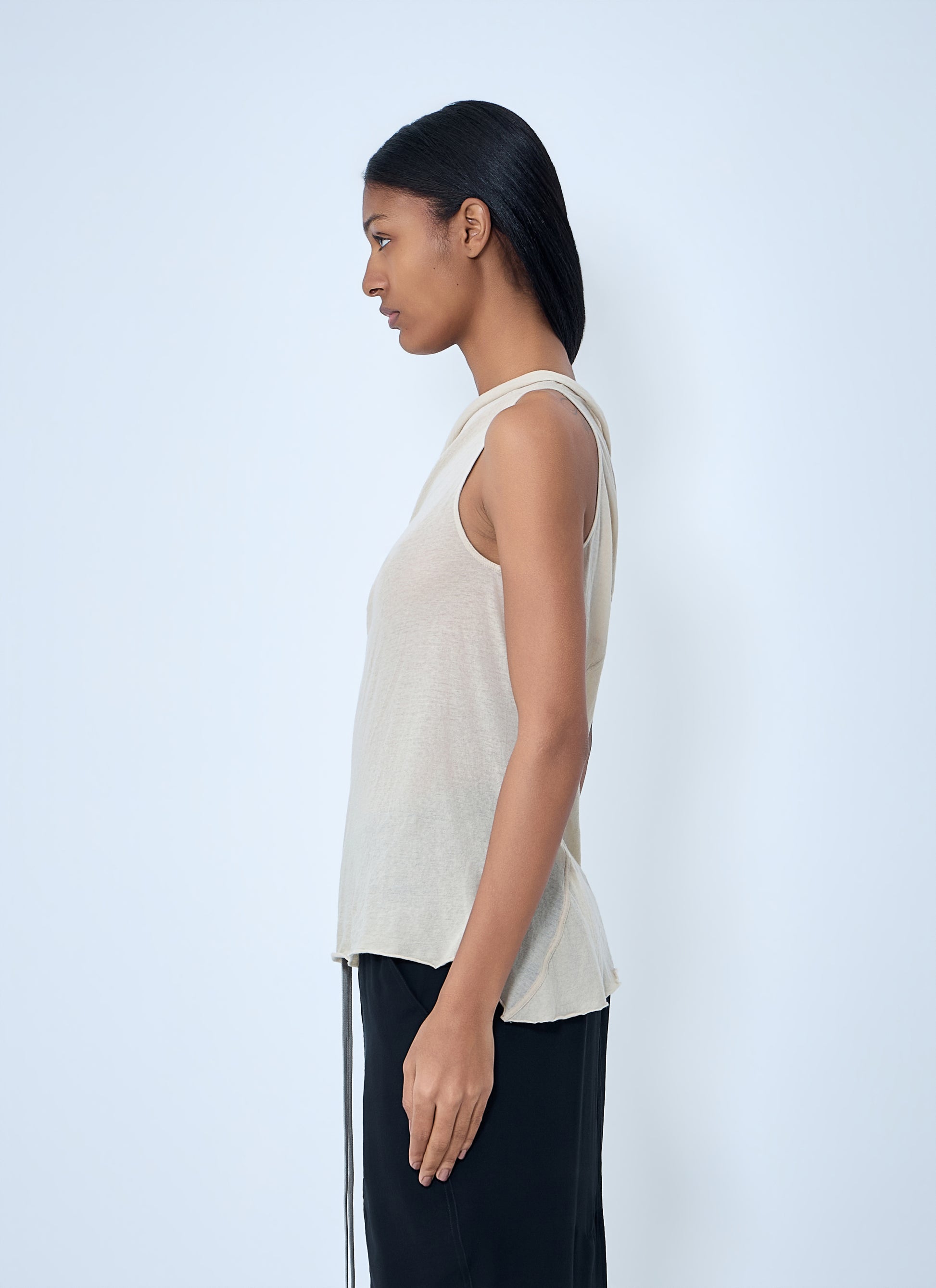Rick Owens Women Asymmetric Draped T-Shirt RICK OWENS