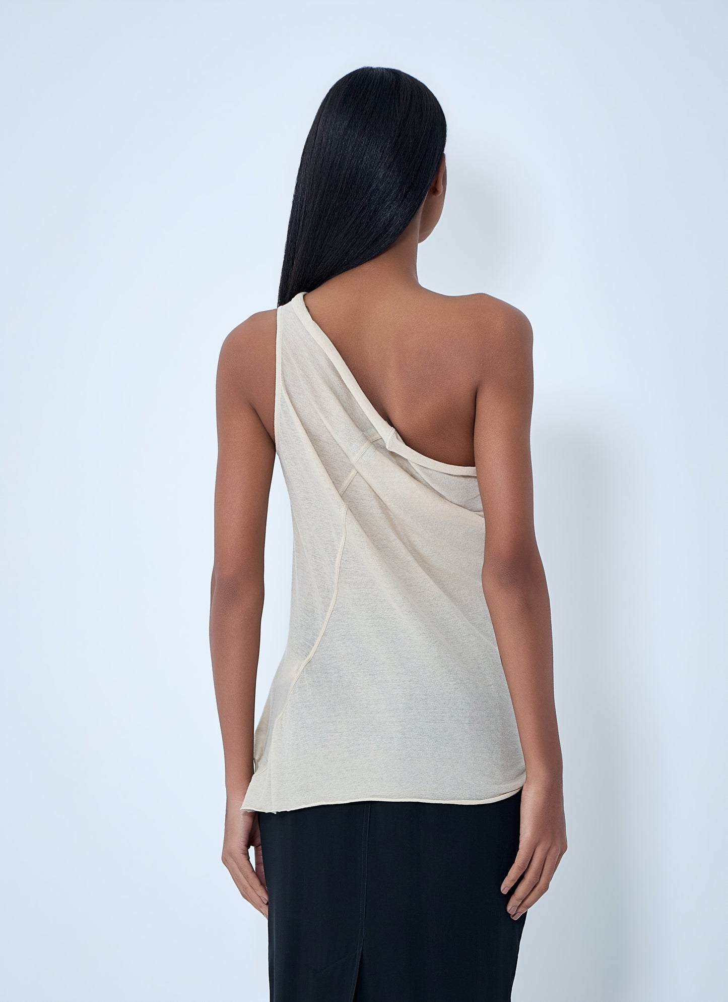 Rick Owens Women Asymmetric Draped T-Shirt RICK OWENS