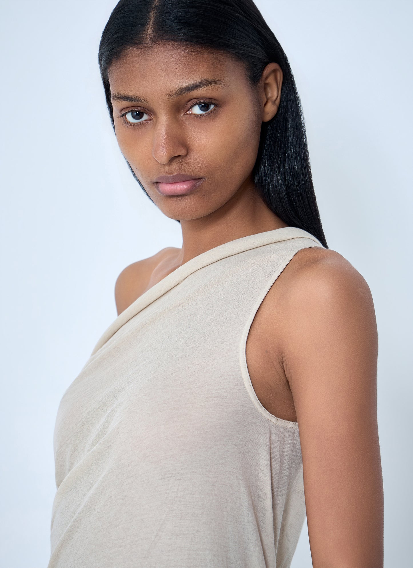 Rick Owens Women Asymmetric Draped T-Shirt RICK OWENS