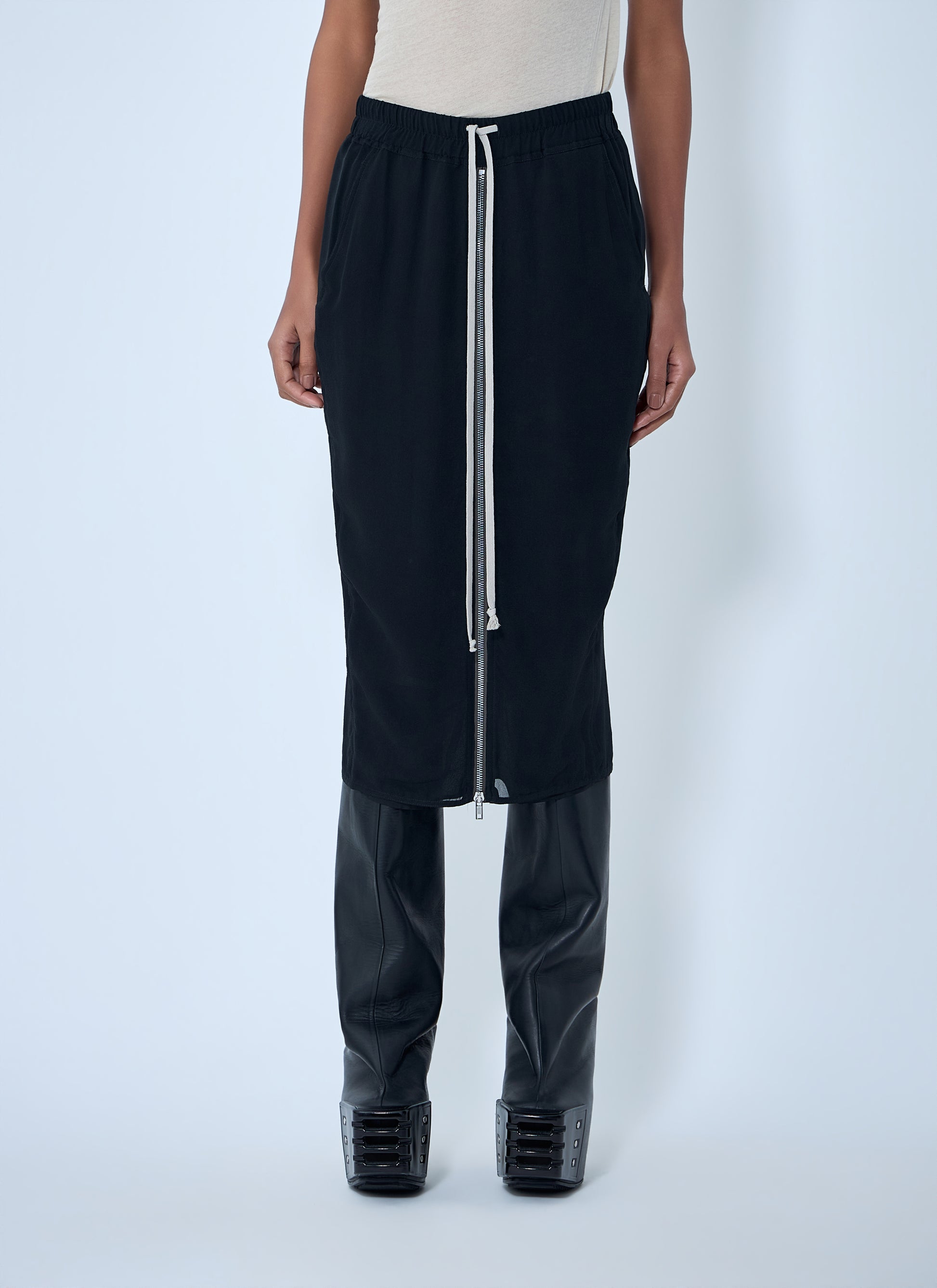 Rick Owens Women Elasticated Midi Skirt RICK OWENS