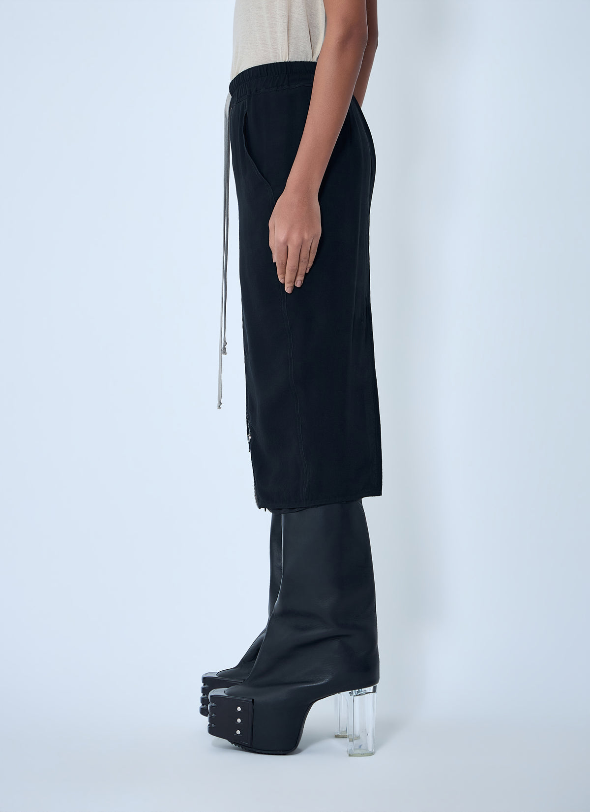 Rick Owens Women Elasticated Midi Skirt RICK OWENS