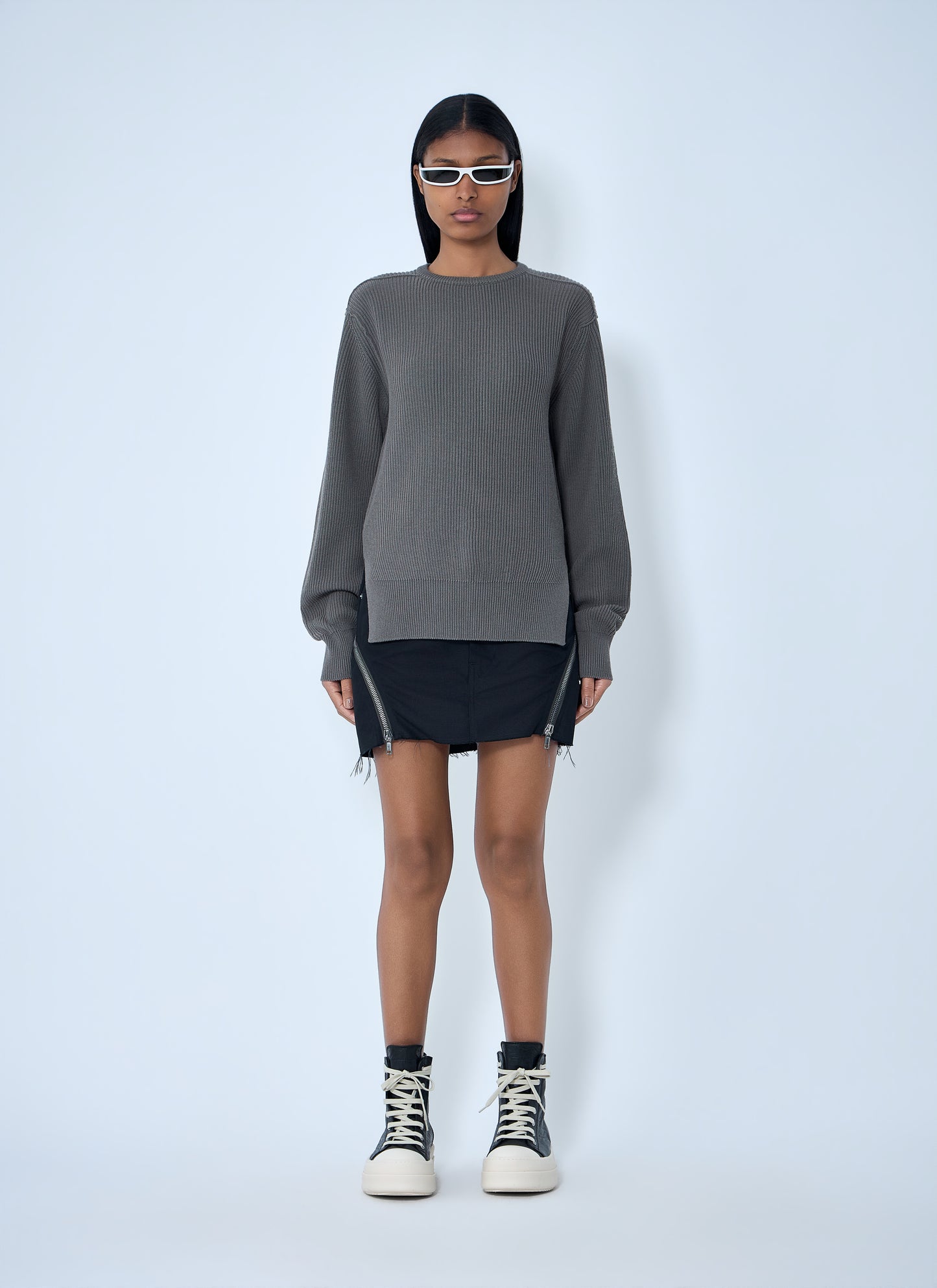 Rick Owens Women Ribbed Knit Sweater RICK OWENS